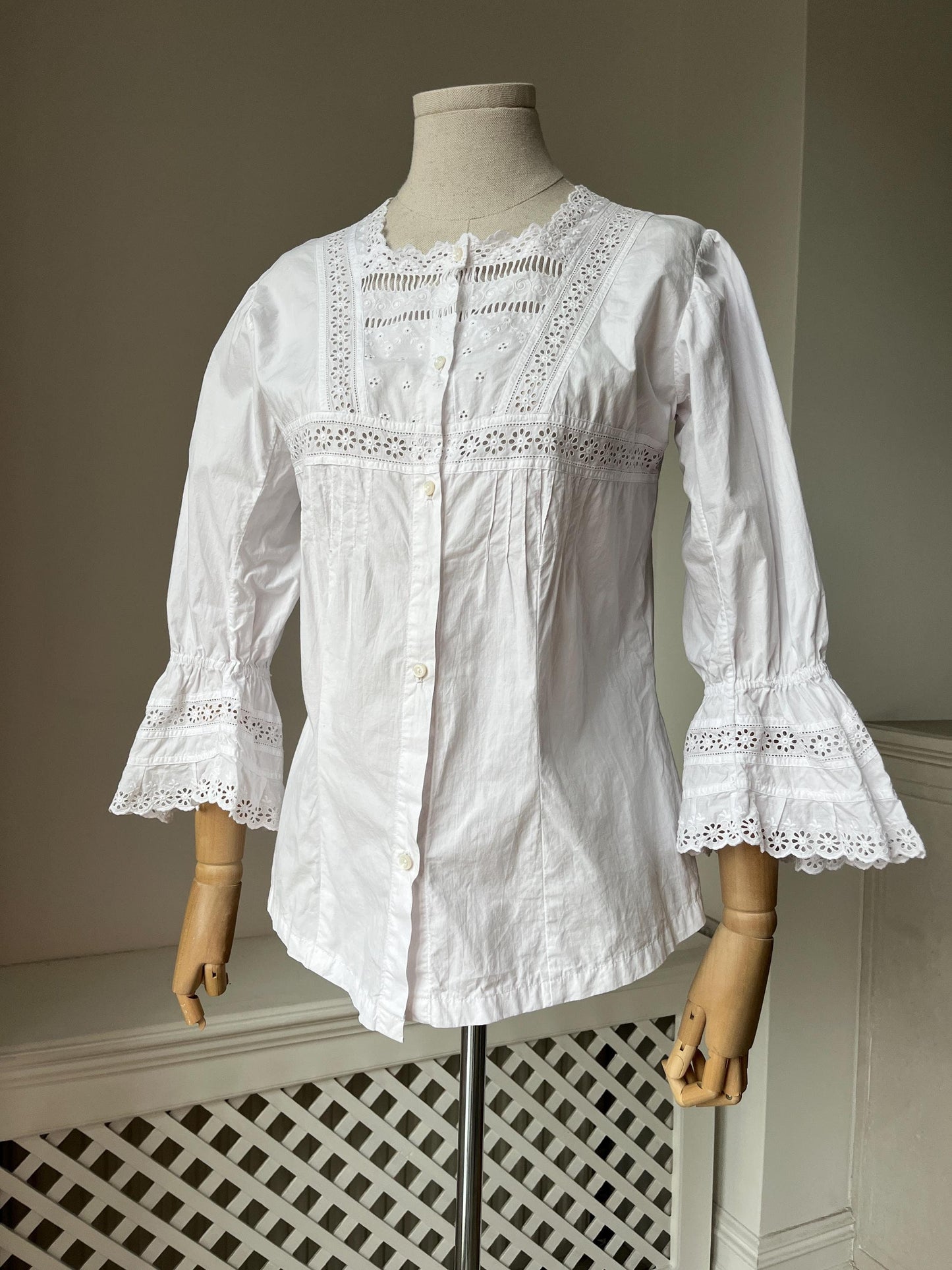 1880s 1890s Victorian *Altered* Nightdress Shirt