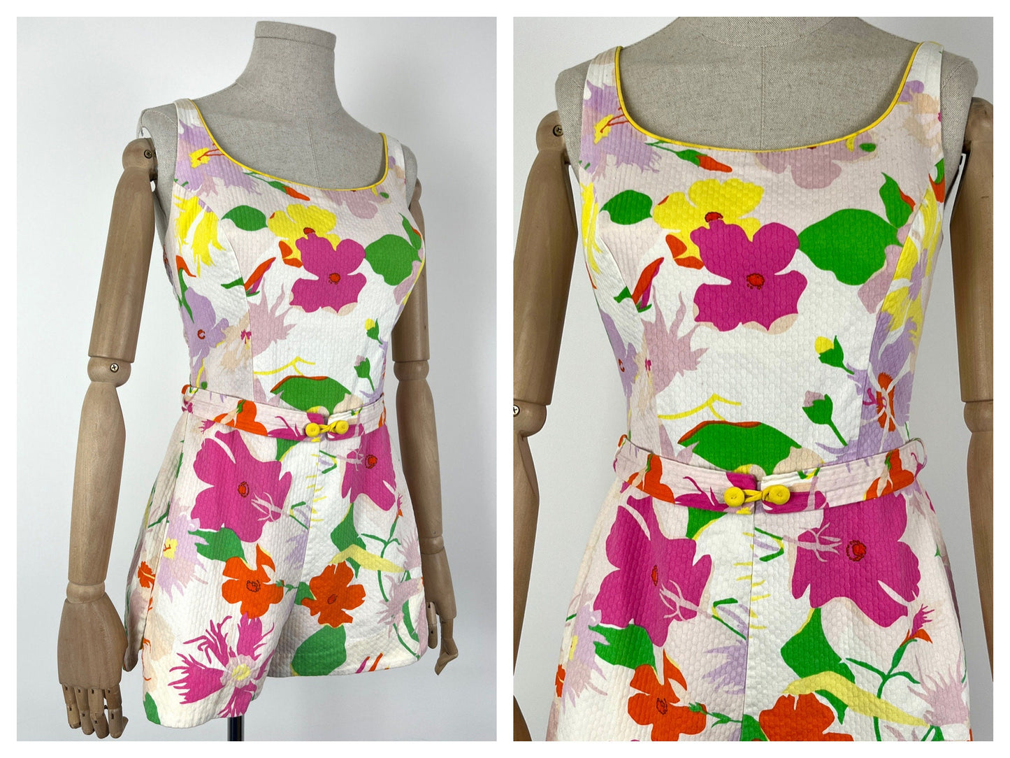 1960s 'Broadway' Floral Romper