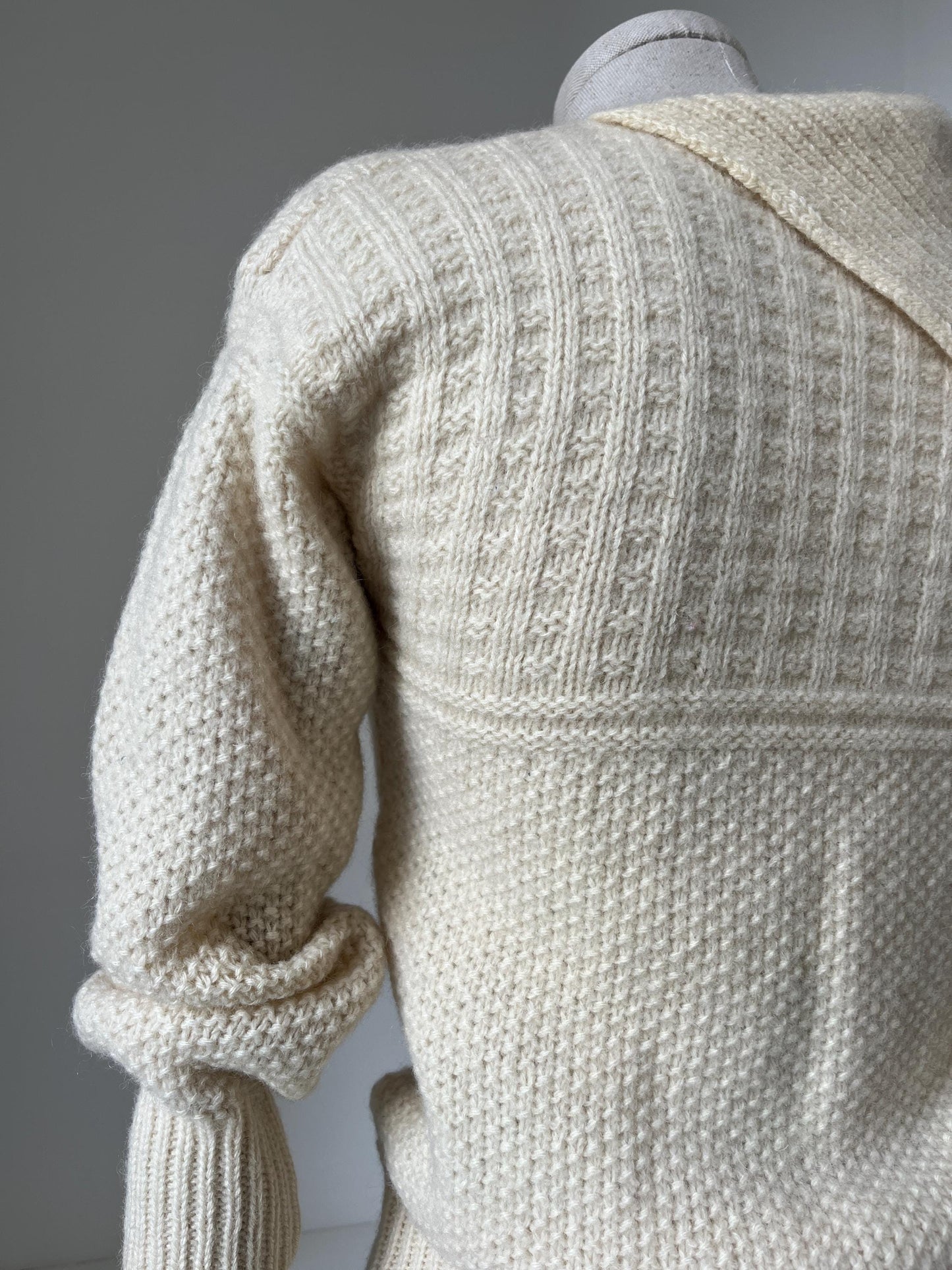 1970s 'Benetton' Wool Knit with Shawl Collar