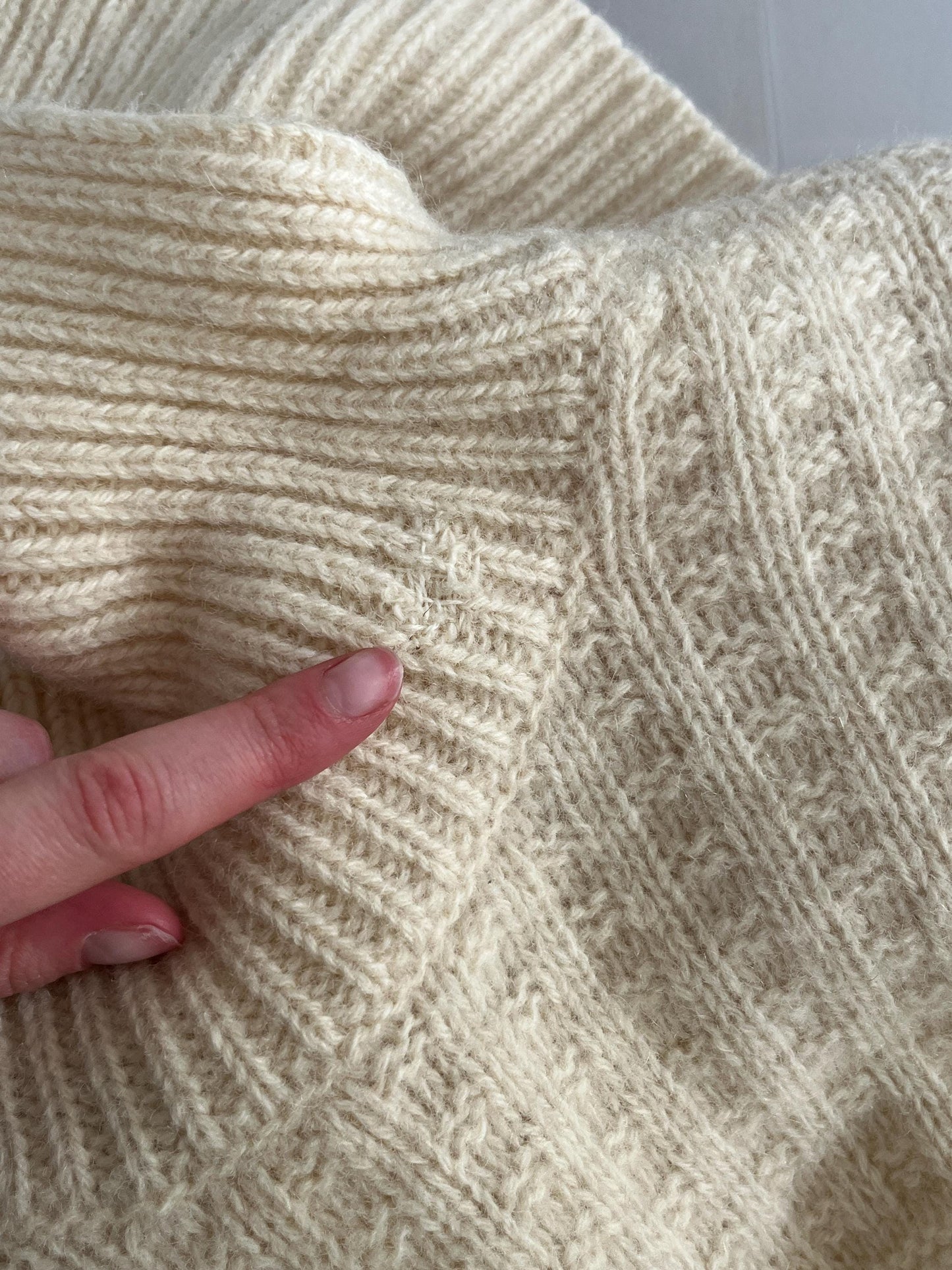 1970s 'Benetton' Wool Knit with Shawl Collar