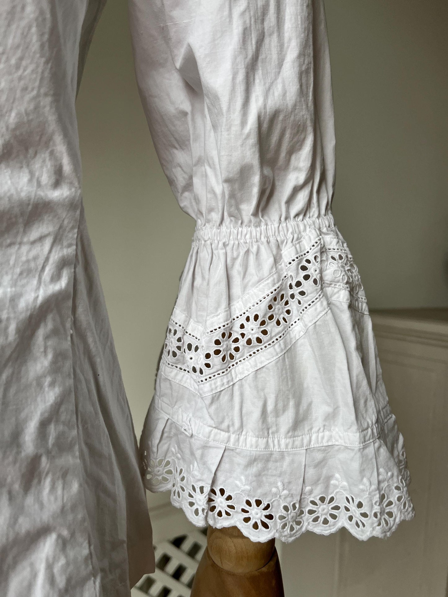 1880s 1890s Victorian *Altered* Nightdress Shirt