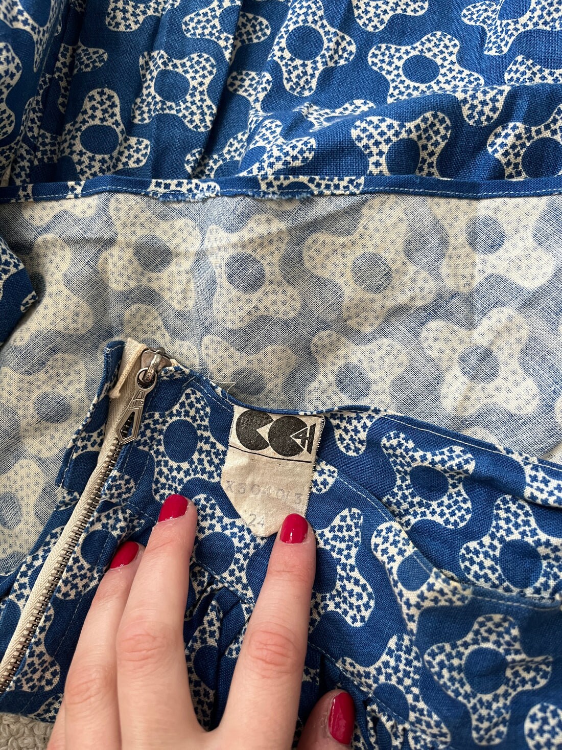 1940s 'CC41' *Rare* Ultra High Waisted Skirt