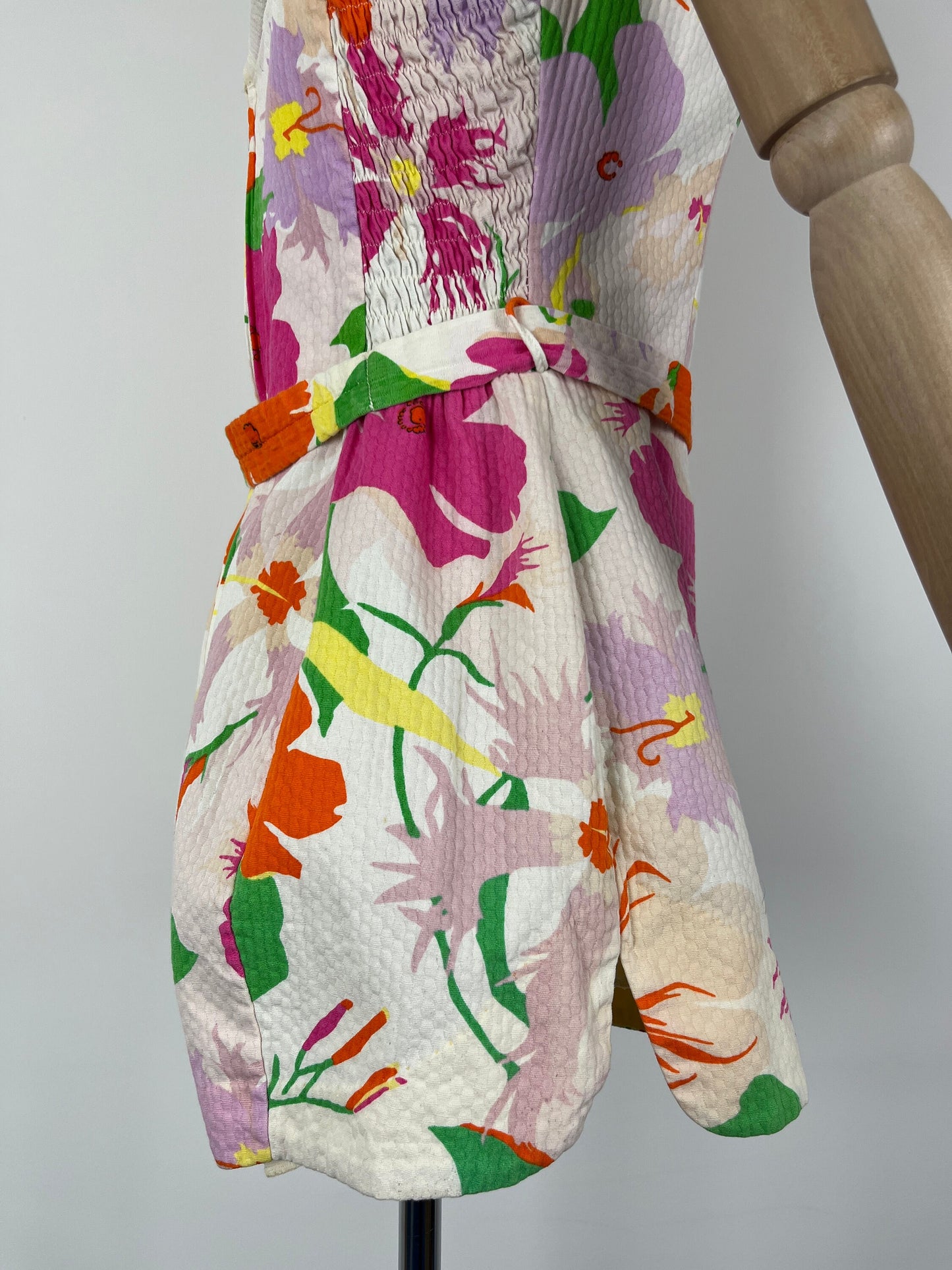 1960s 'Broadway' Floral Romper
