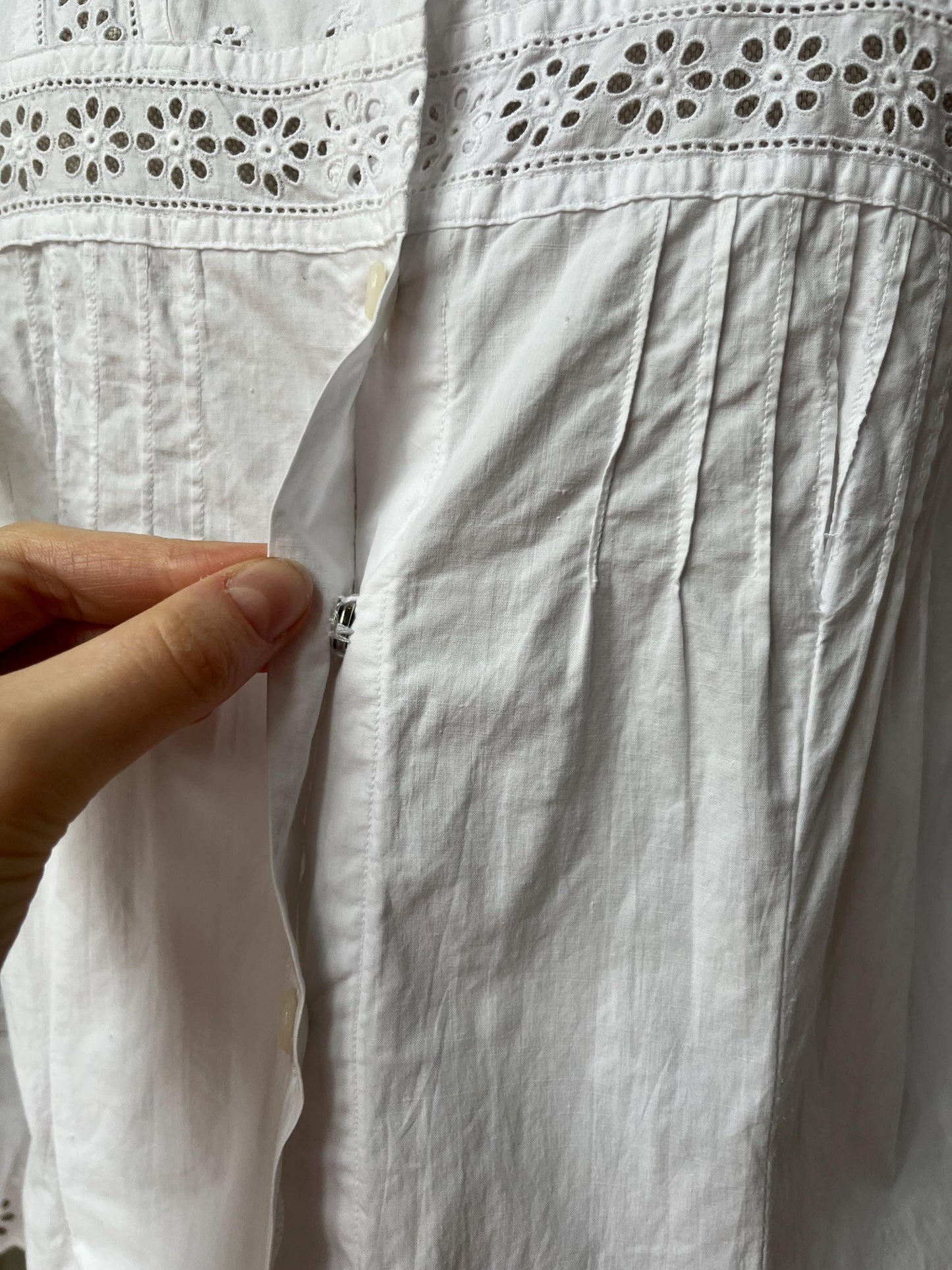 1880s 1890s Victorian *Altered* Nightdress Shirt