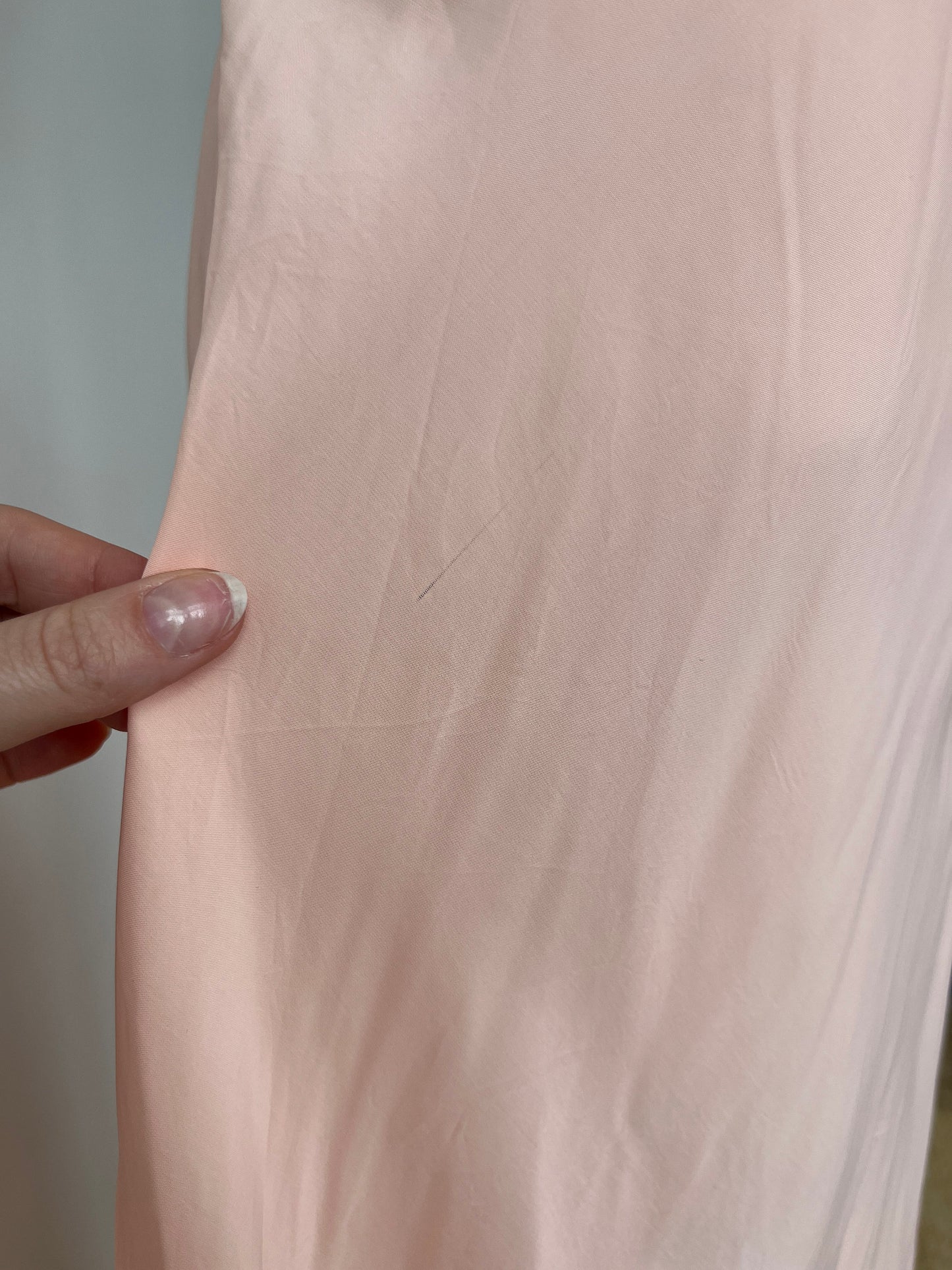 1940s Rayon Crepe Bias Cut Slip Nightdress