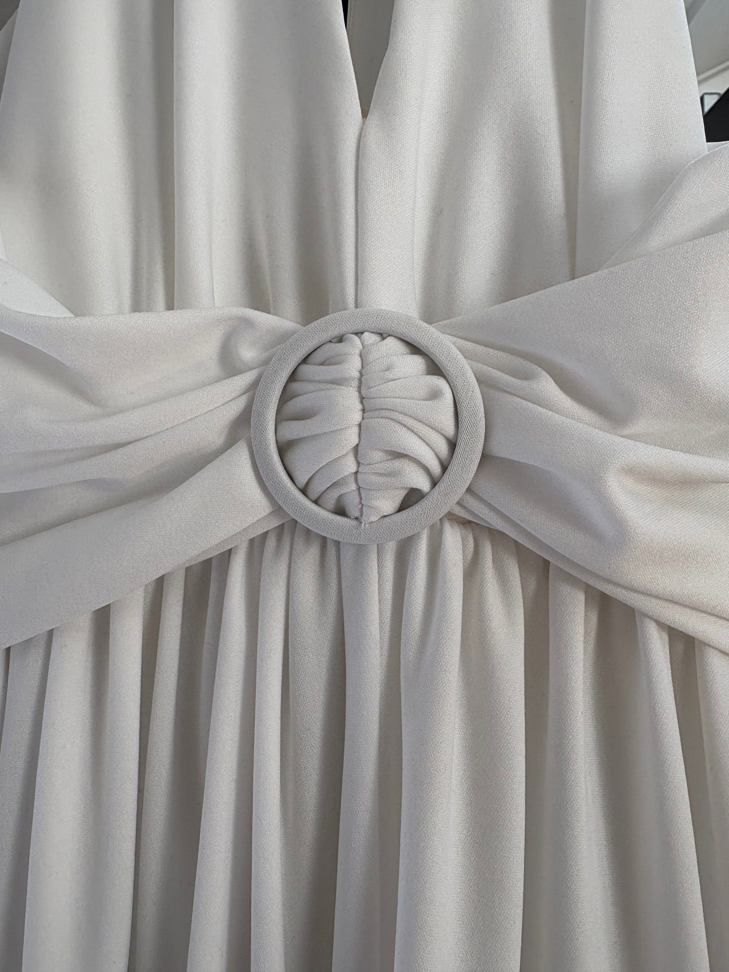 1970s 'Frank Usher' White Dress