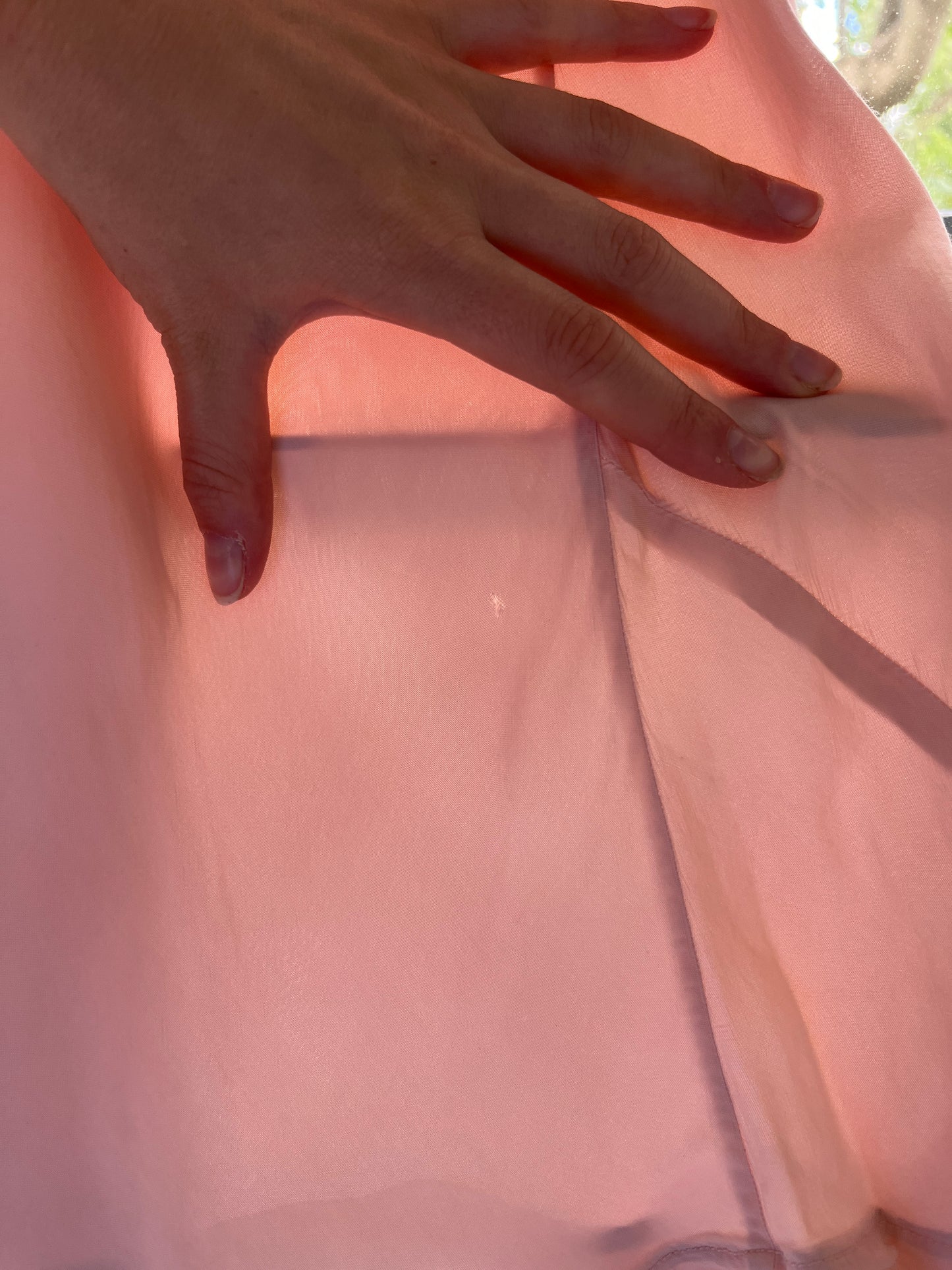 1940s Pink Midi Pink Slip with Crossover Bust