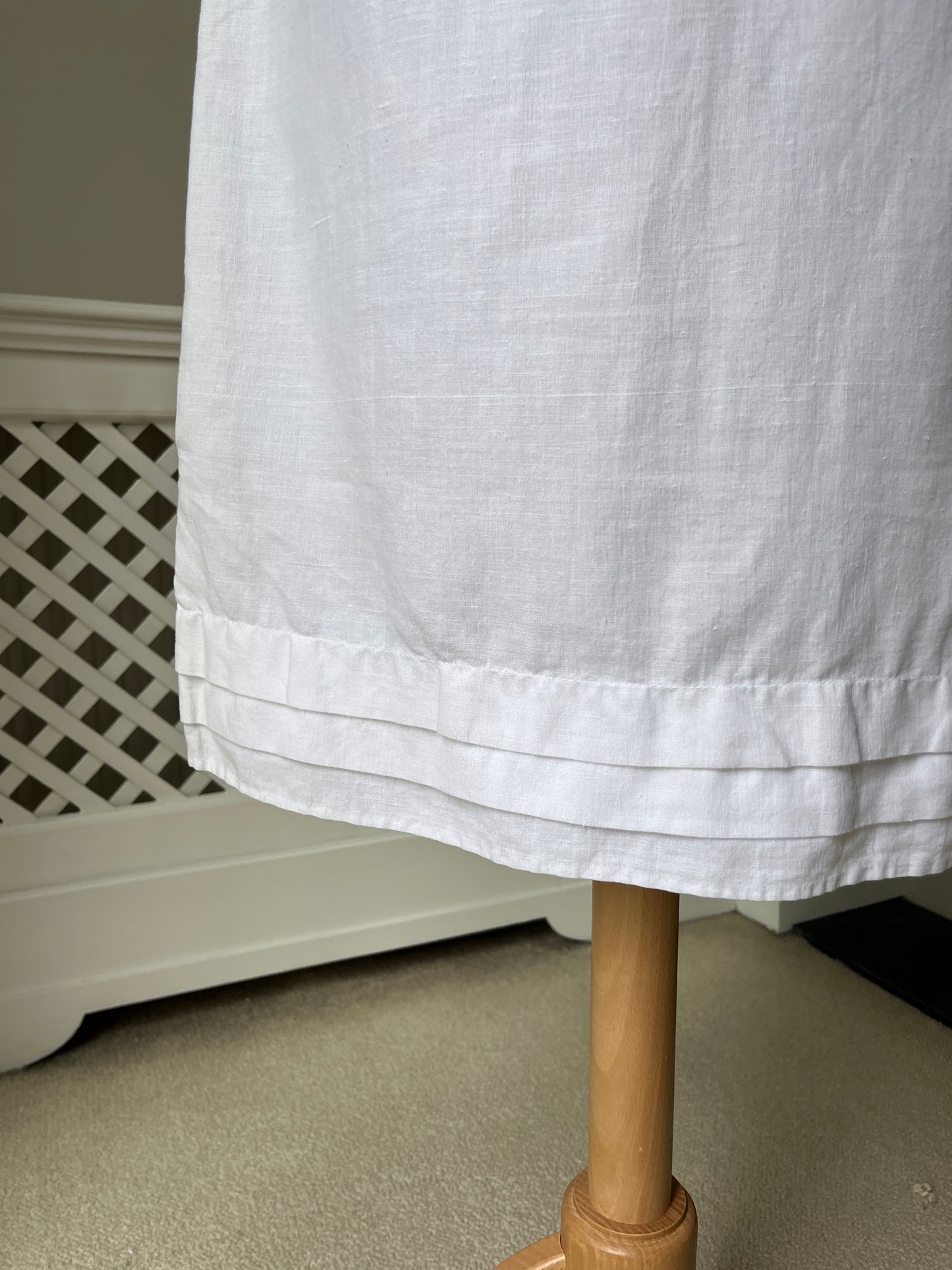 1990s Reworked Antique Tablecloth Skirt