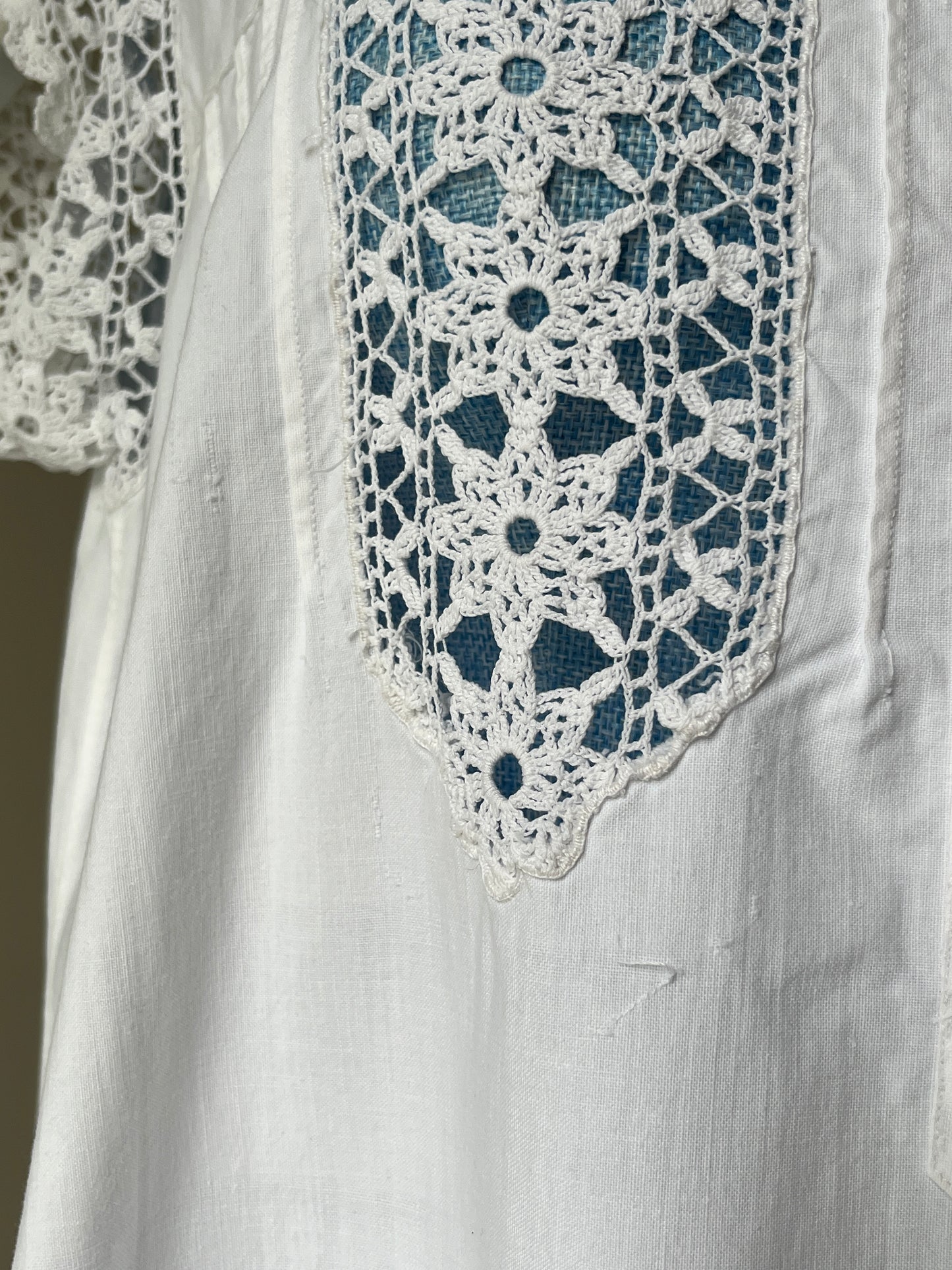 1980s does Edwardian White Cotton Nightdress