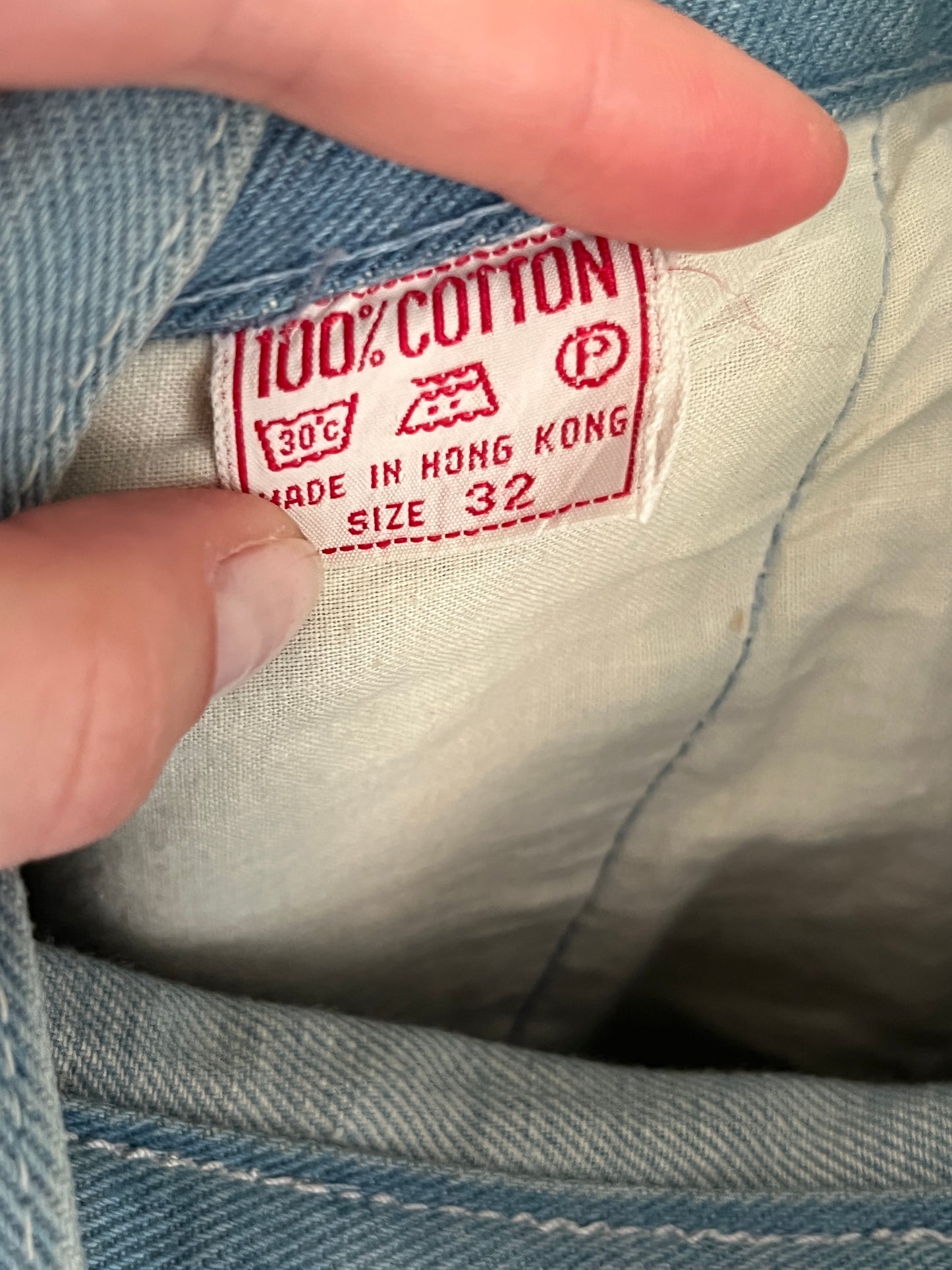 1970s Bleached Bell Bottom Jeans