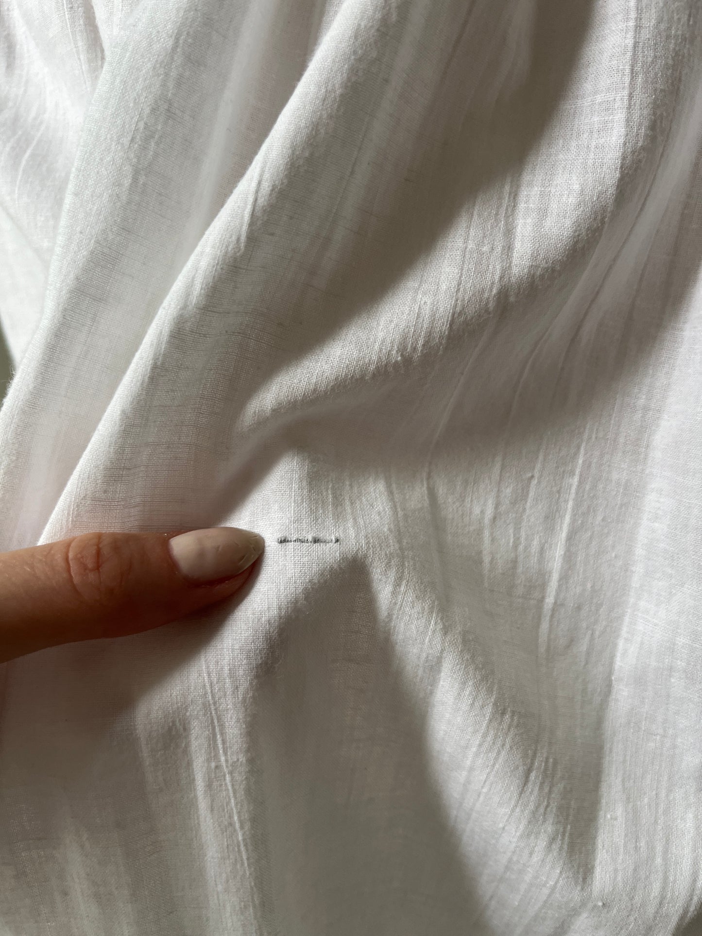 1980s White Cotton Summer Dress