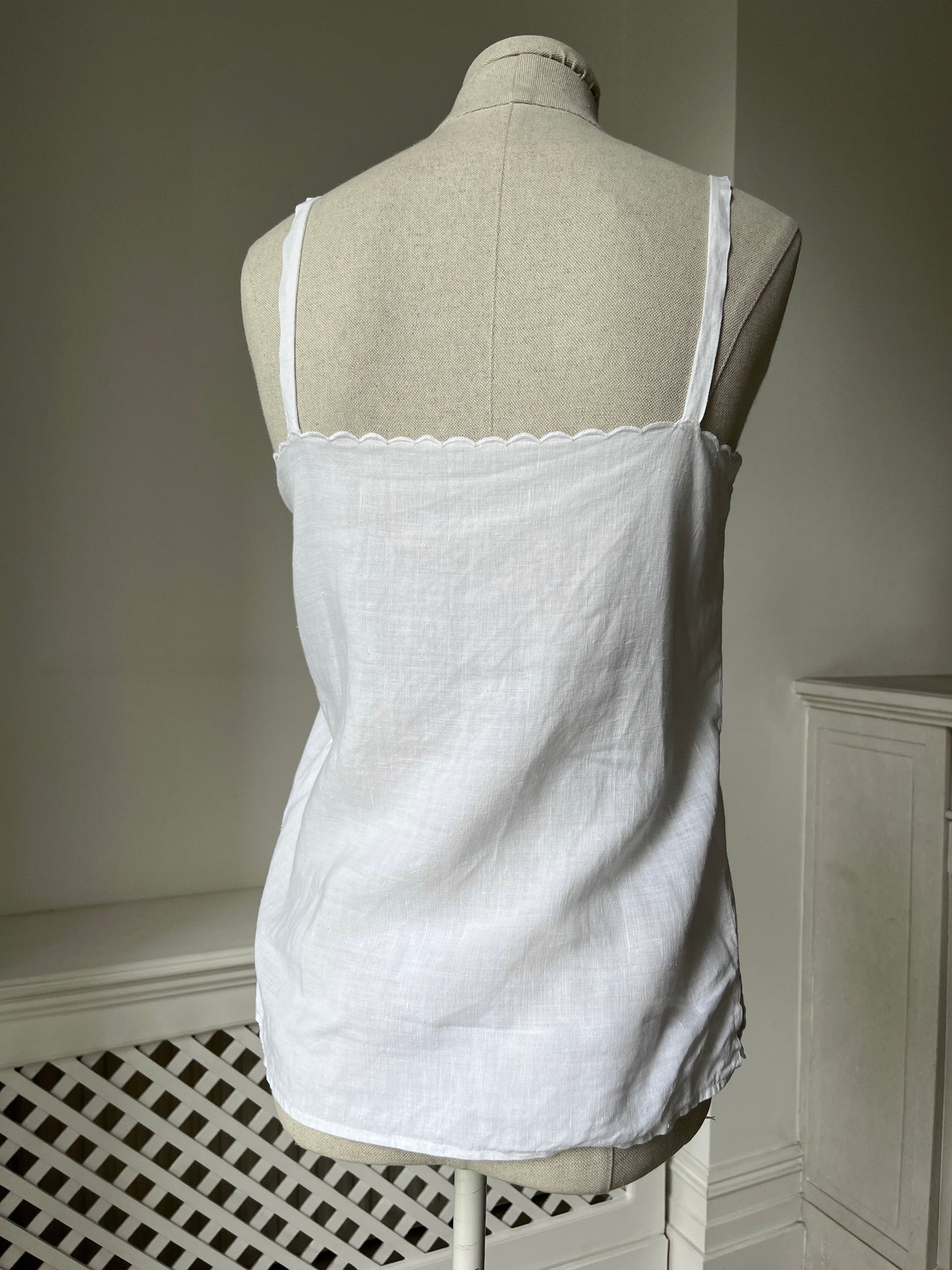 1980s Antique Style White Camisole