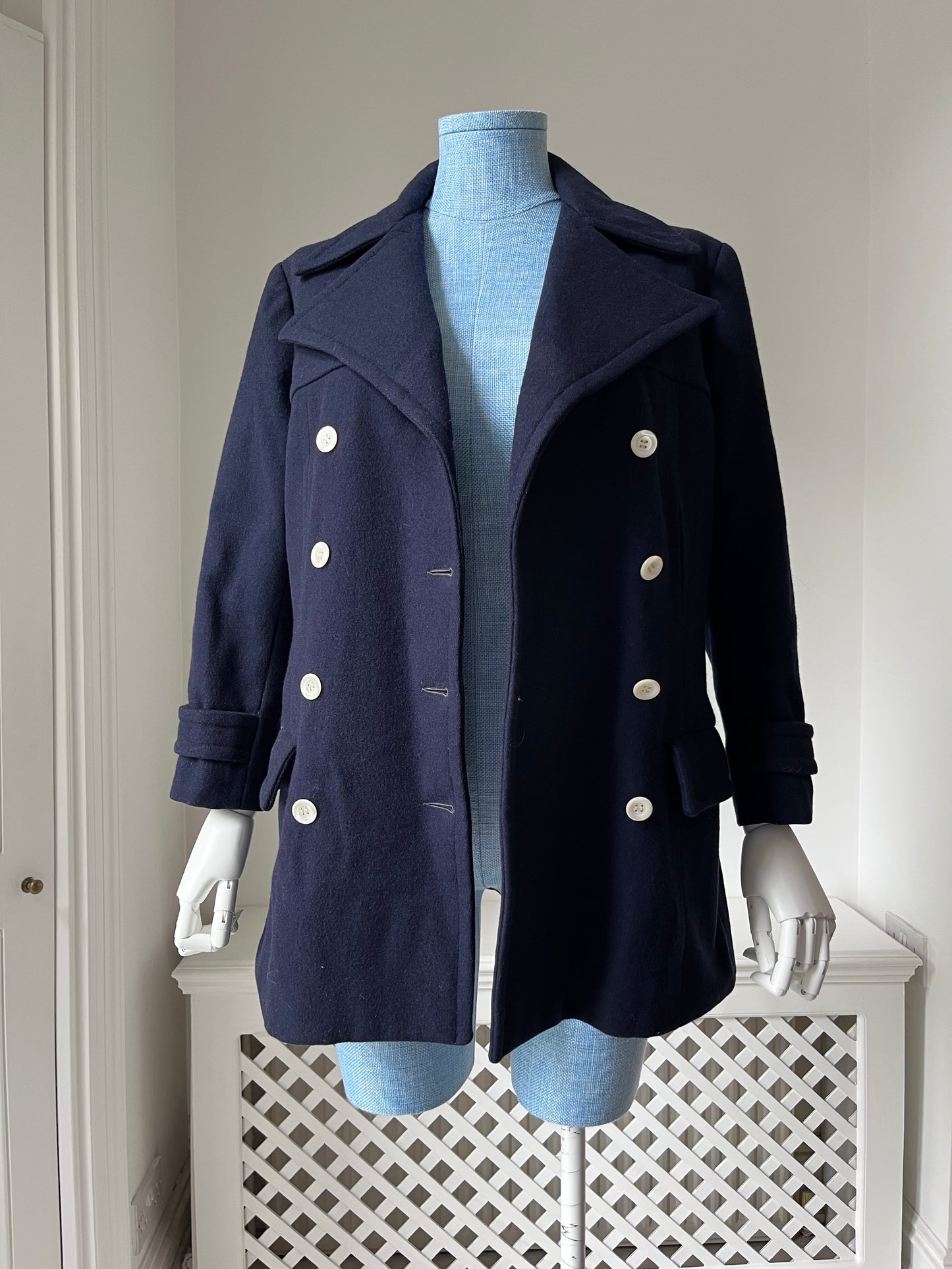 1960s Wool French Made Pea Coat