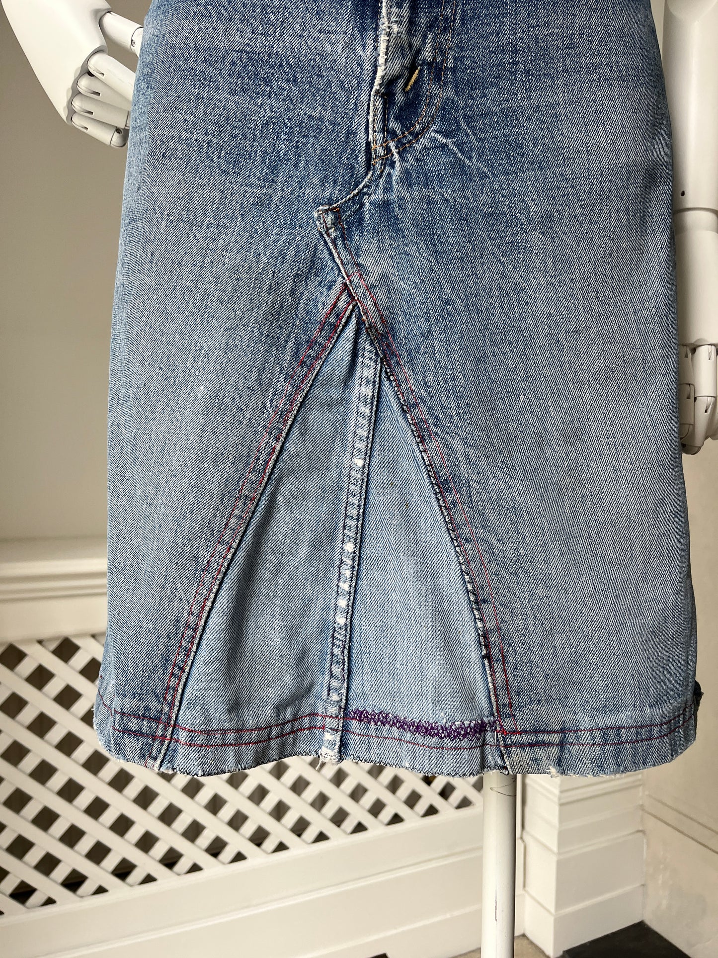 1950s 1960s *rare* Selvedge Big E Levi Jeans turned Skirt