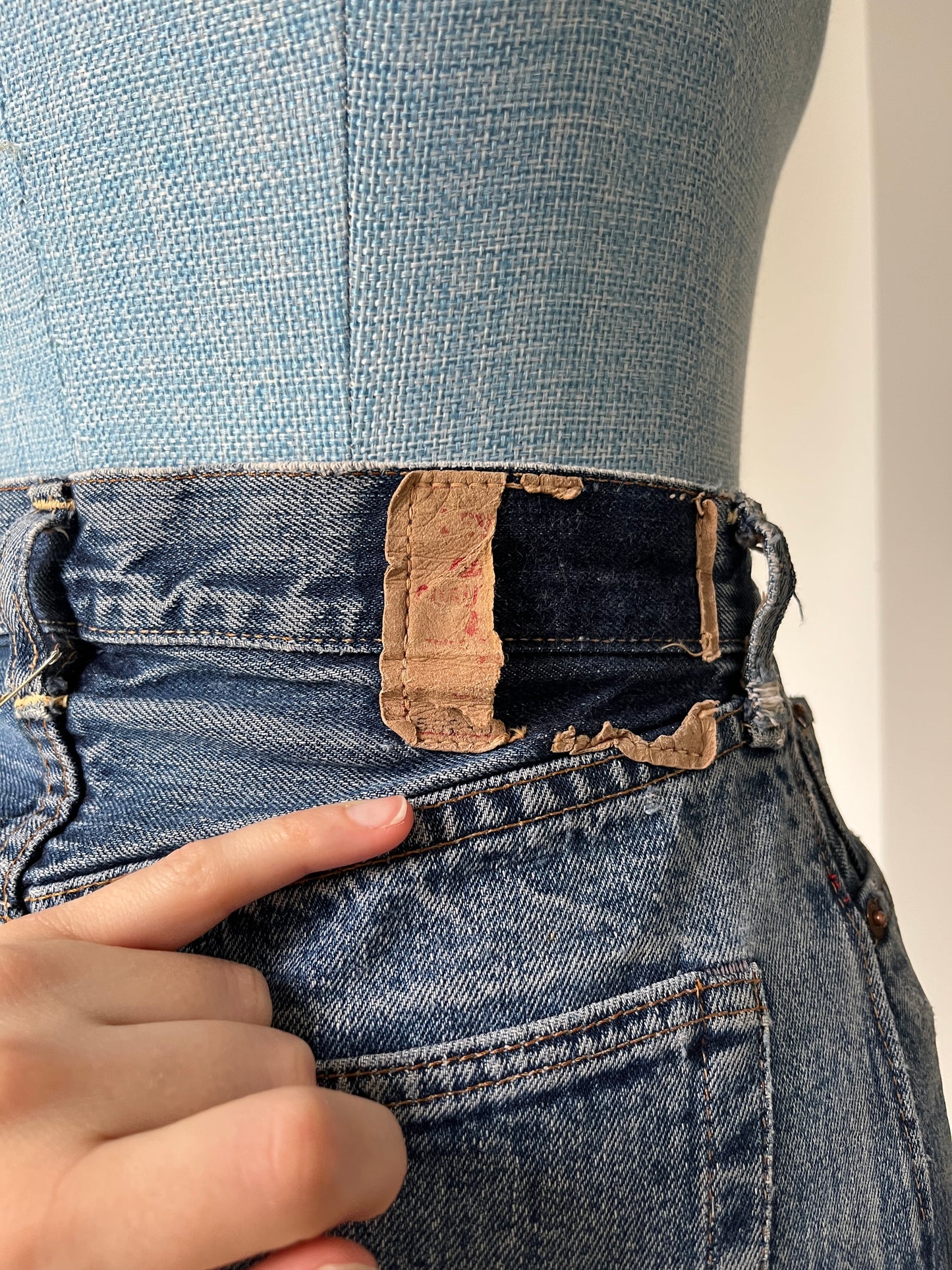 1950s 1960s *rare* Selvedge Big E Levi Jeans turned Skirt