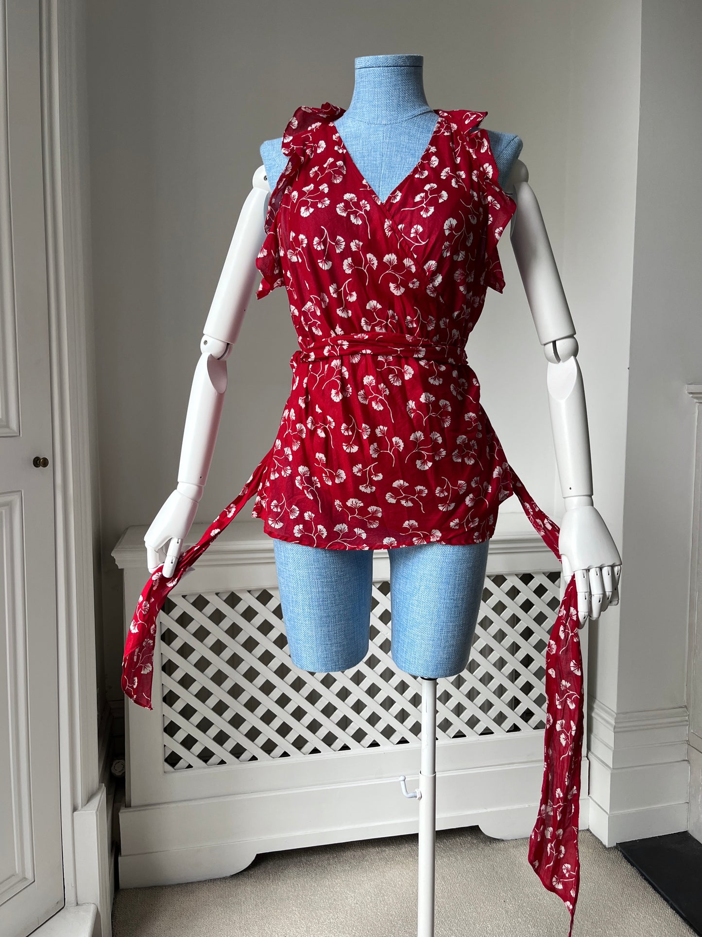 2010s 'Ralph Lauren' Wrapover Blouse