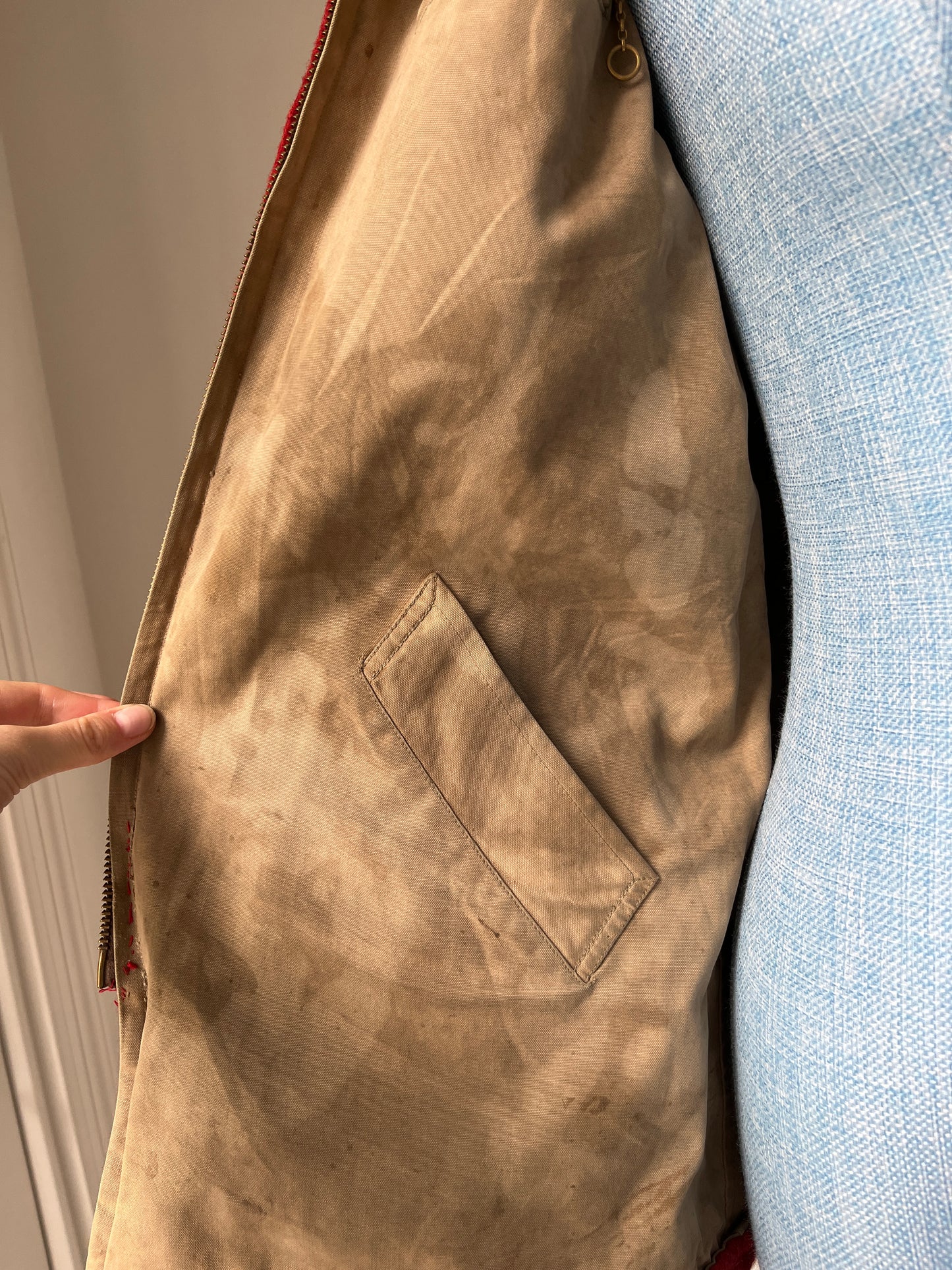 1940s Red Wool Chore Coat