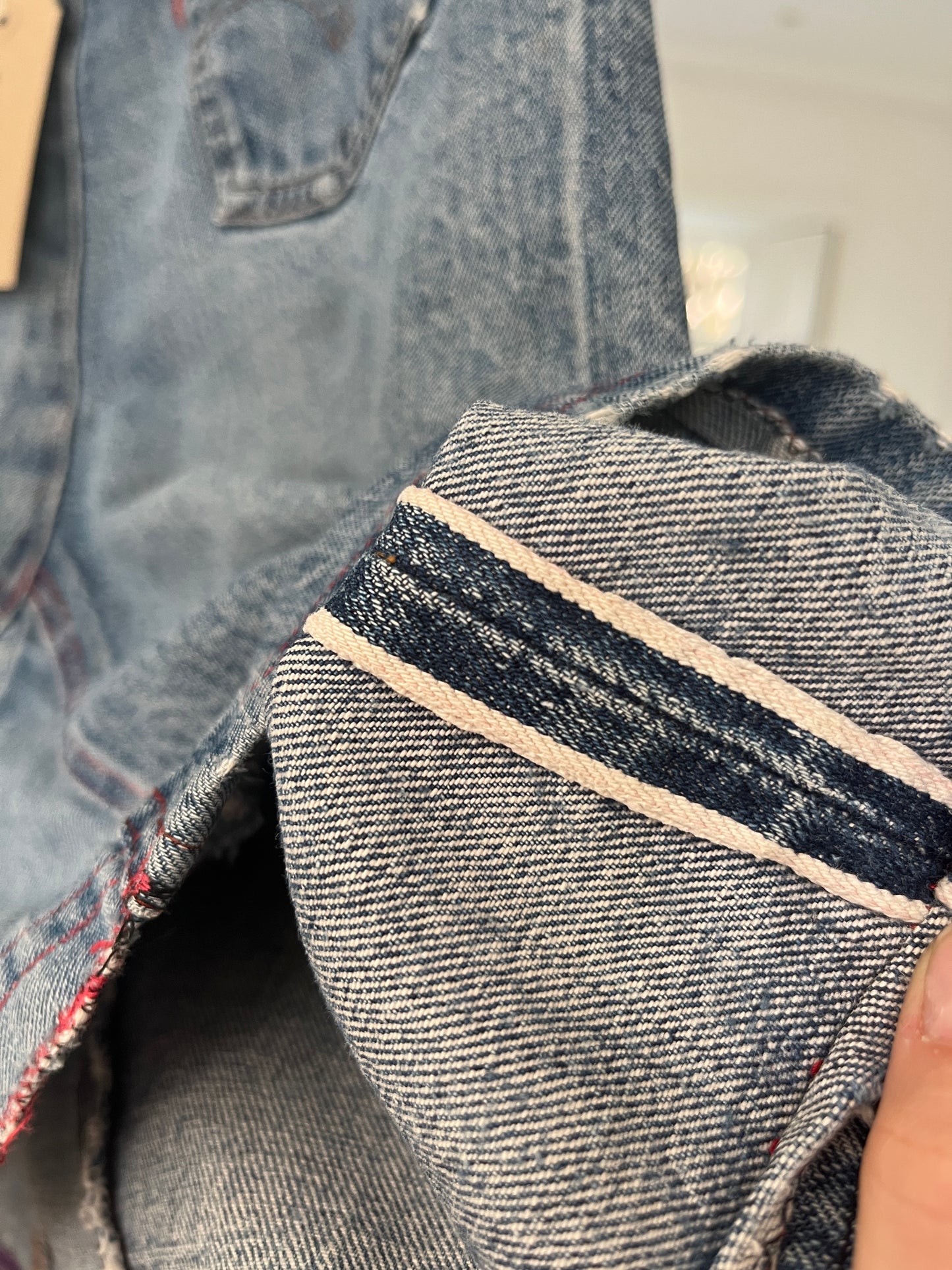 1950s 1960s *rare* Selvedge Big E Levi Jeans turned Skirt