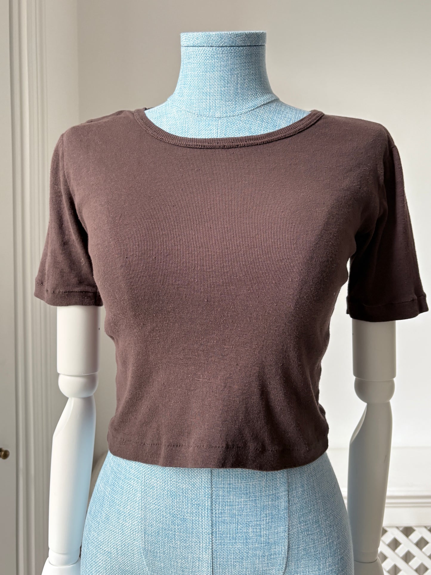 1970s Brown Cotton Tee