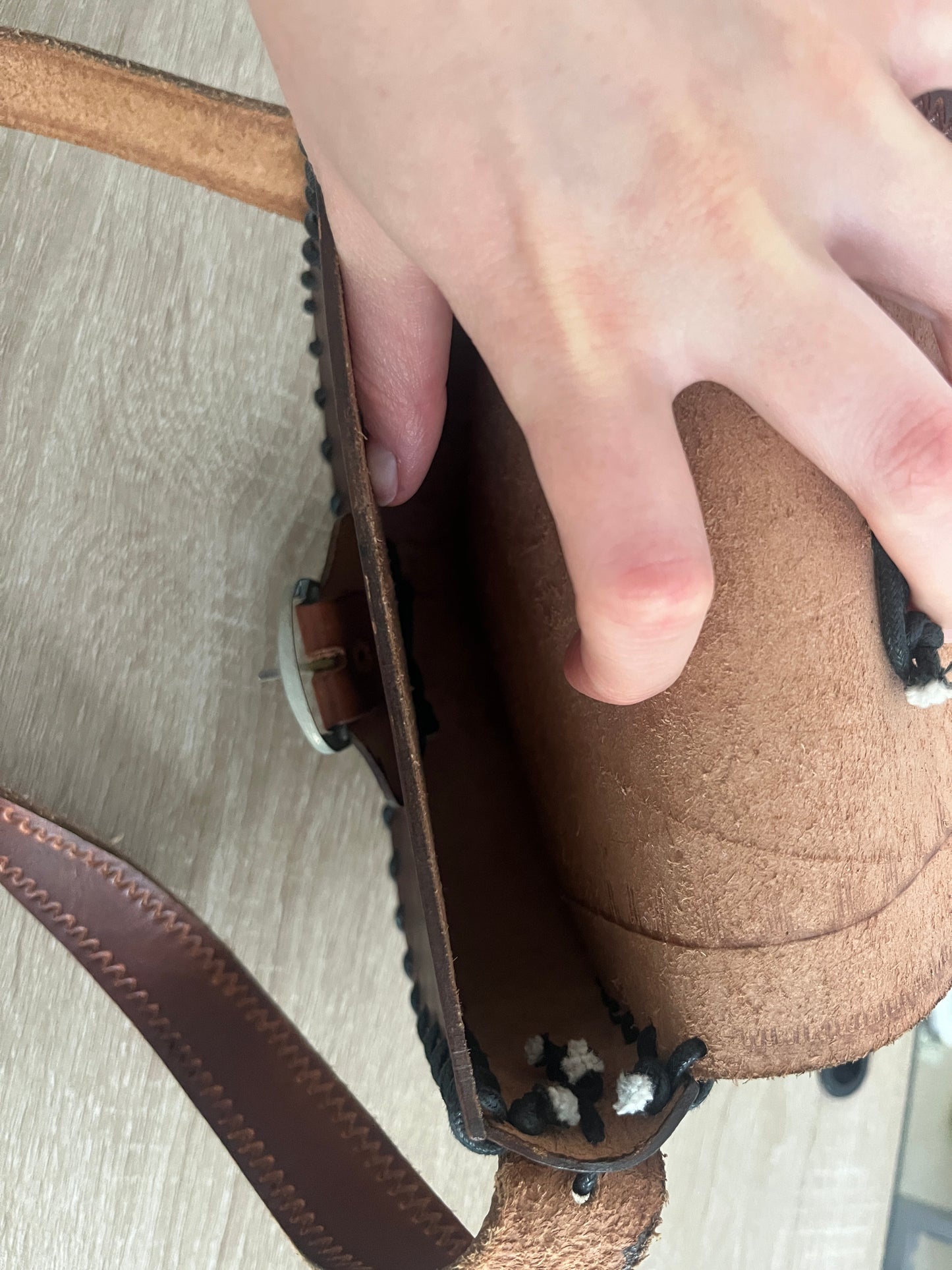 1970s Mini Leather Crossbody Mini Handbag