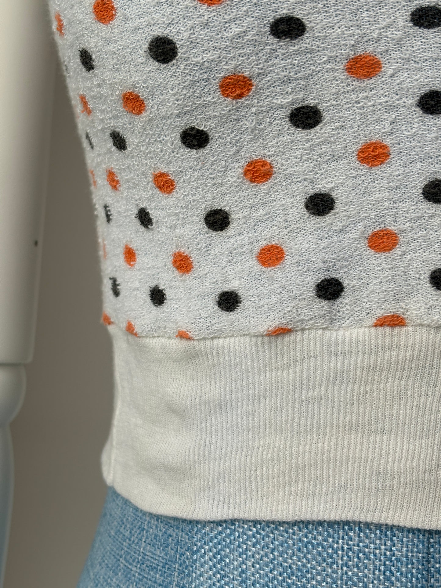 1950s Cotton Polka Dot Blouse