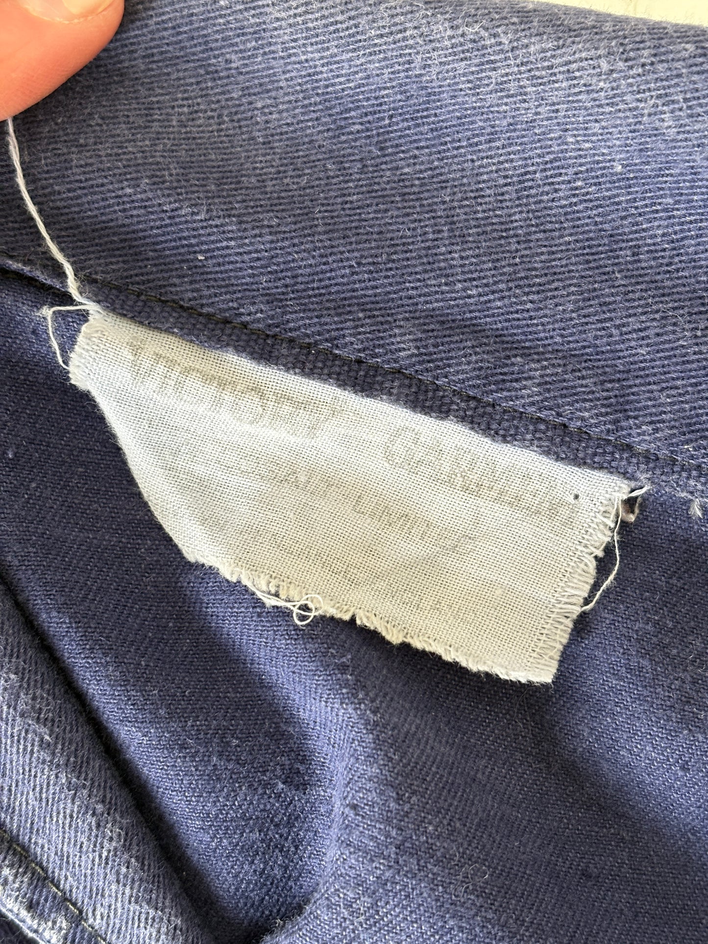 1970s Navy Blue Fishermans Smock