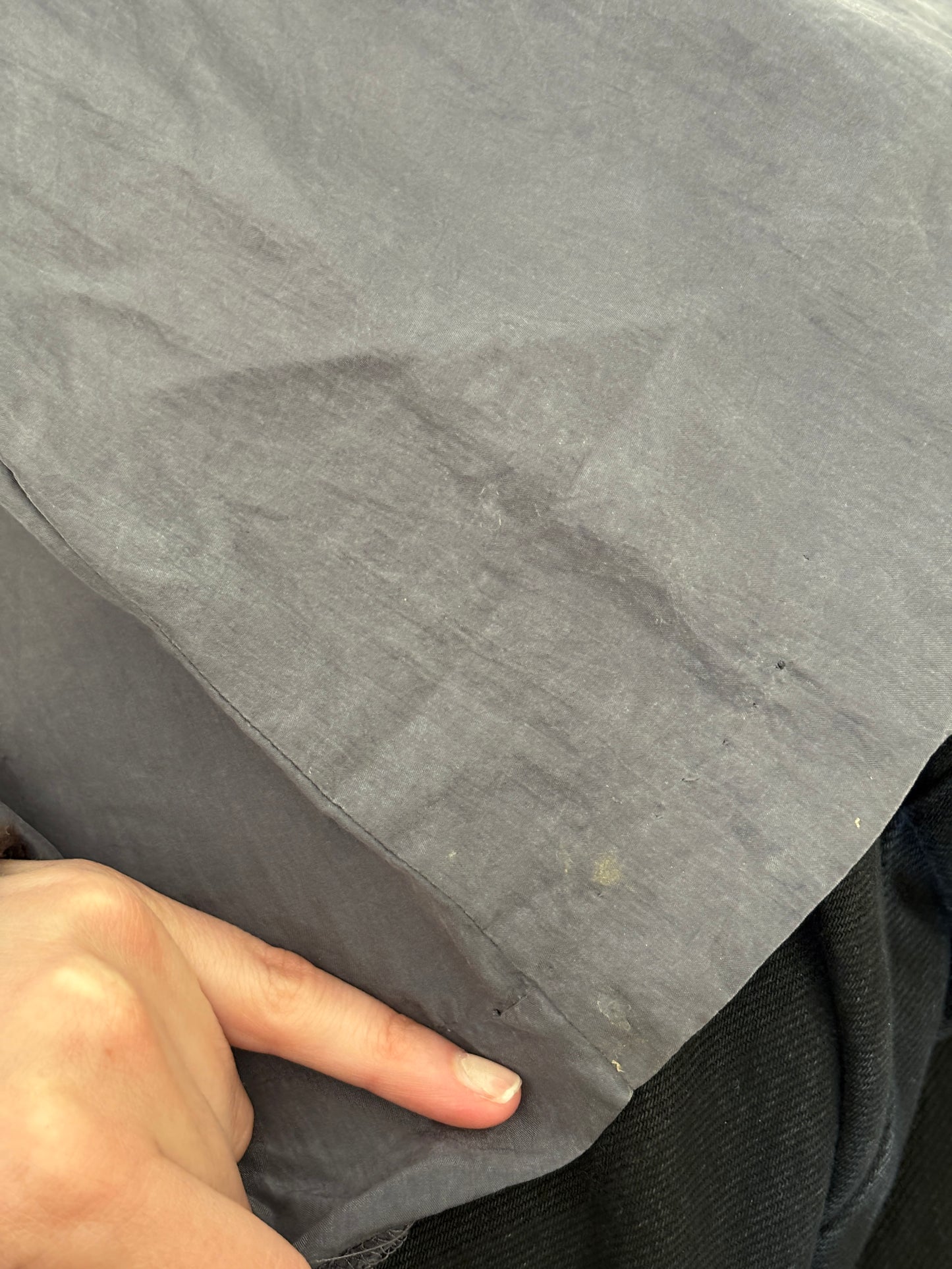 1990s 'Monsoon' Grey Silk Dress