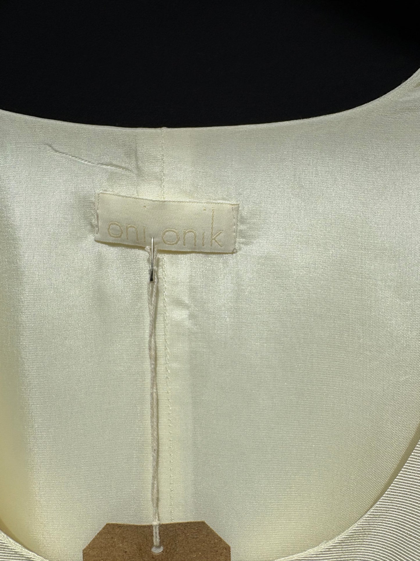 1990s 'Yoni Onik' Ivory Faille Bridal Jacket