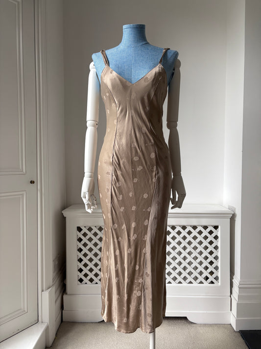 1990s Bias Slip Dress with Low Back