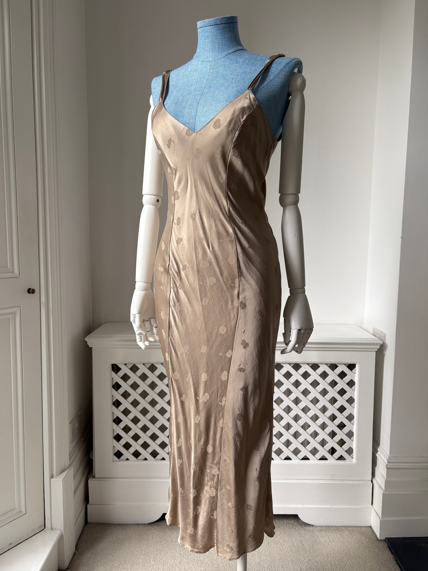 1990s Bias Slip Dress with Low Back