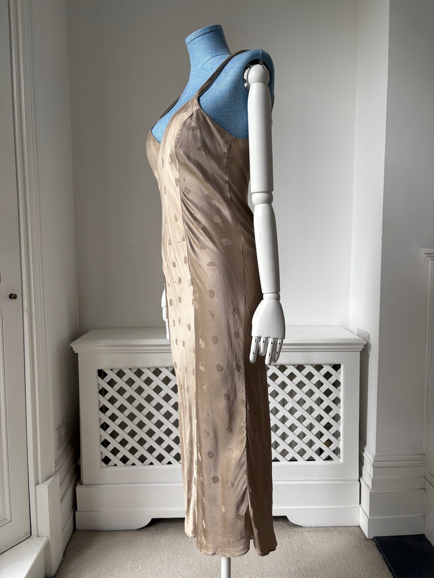 1990s Bias Slip Dress with Low Back