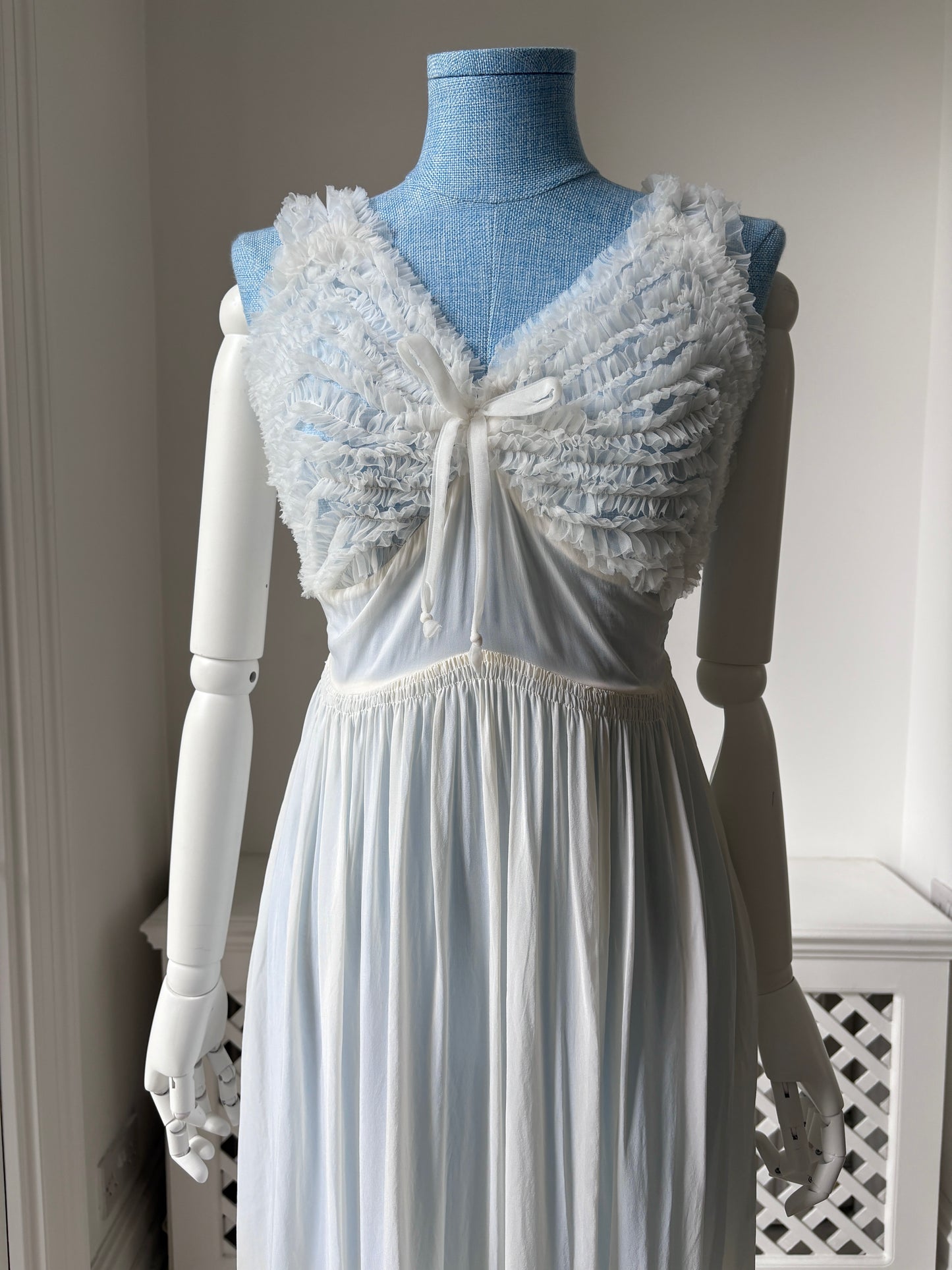 1950s Slip Nightdress with Ruffles