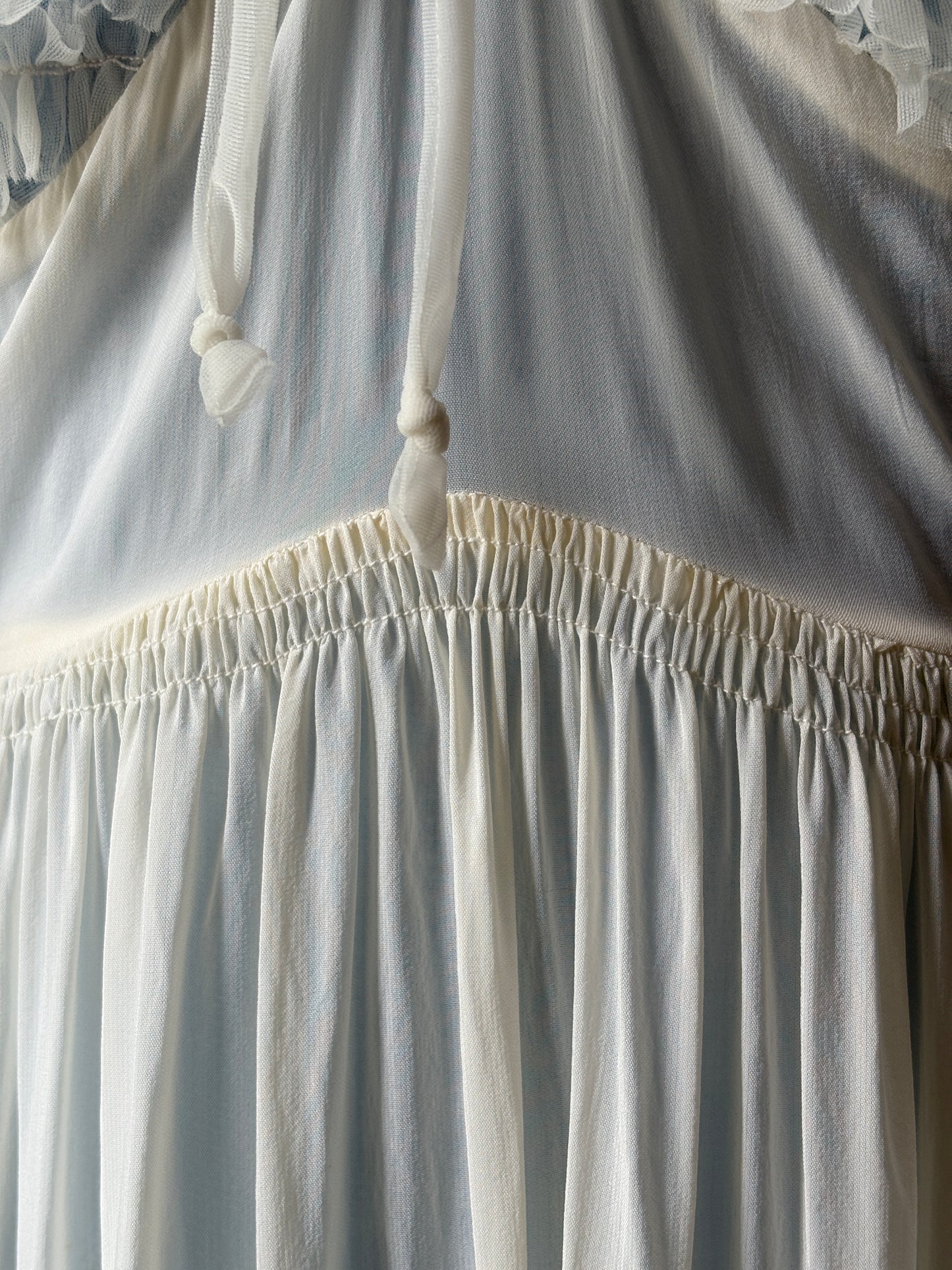1950s Slip Nightdress with Ruffles