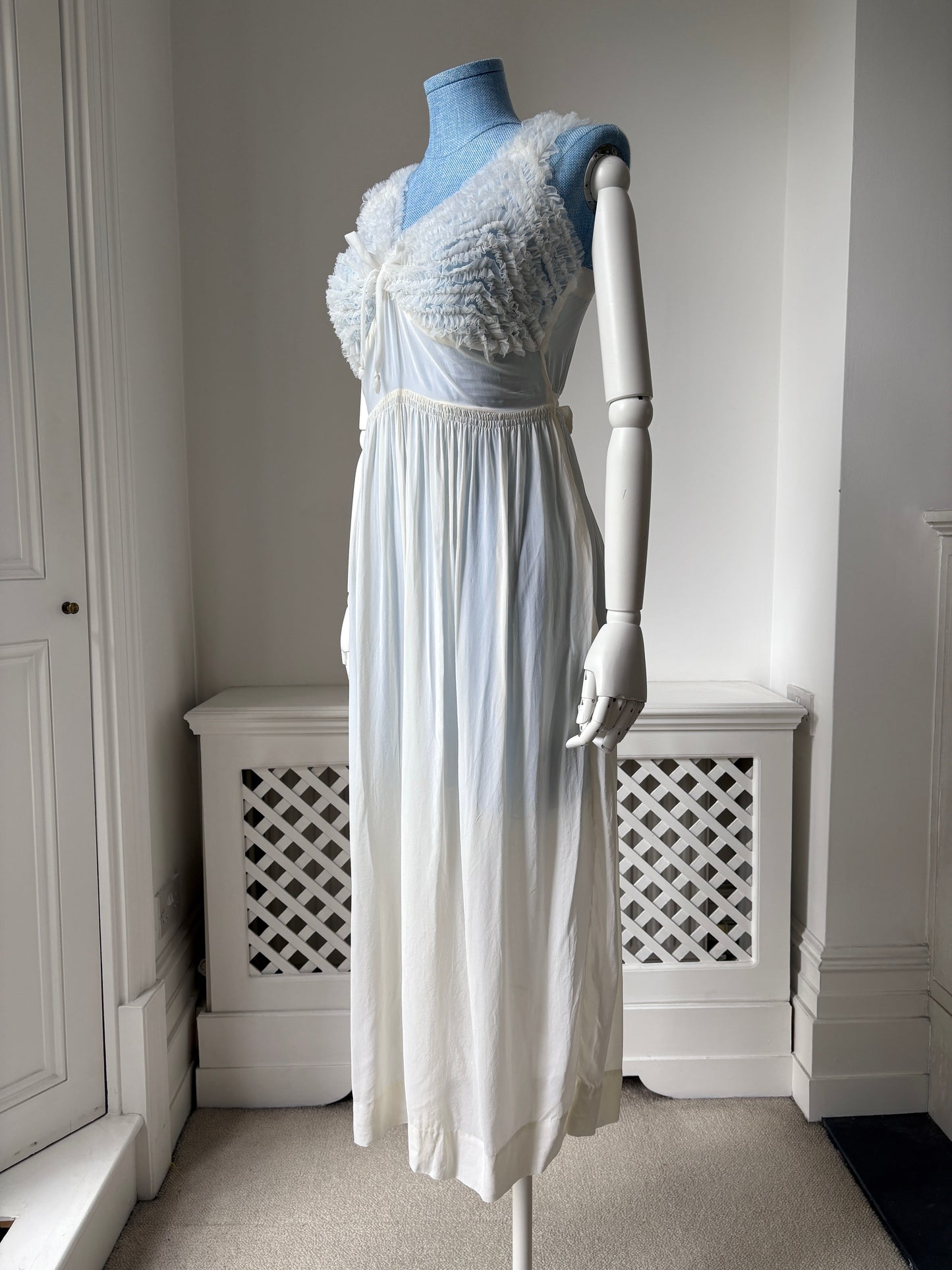 1950s Slip Nightdress with Ruffles