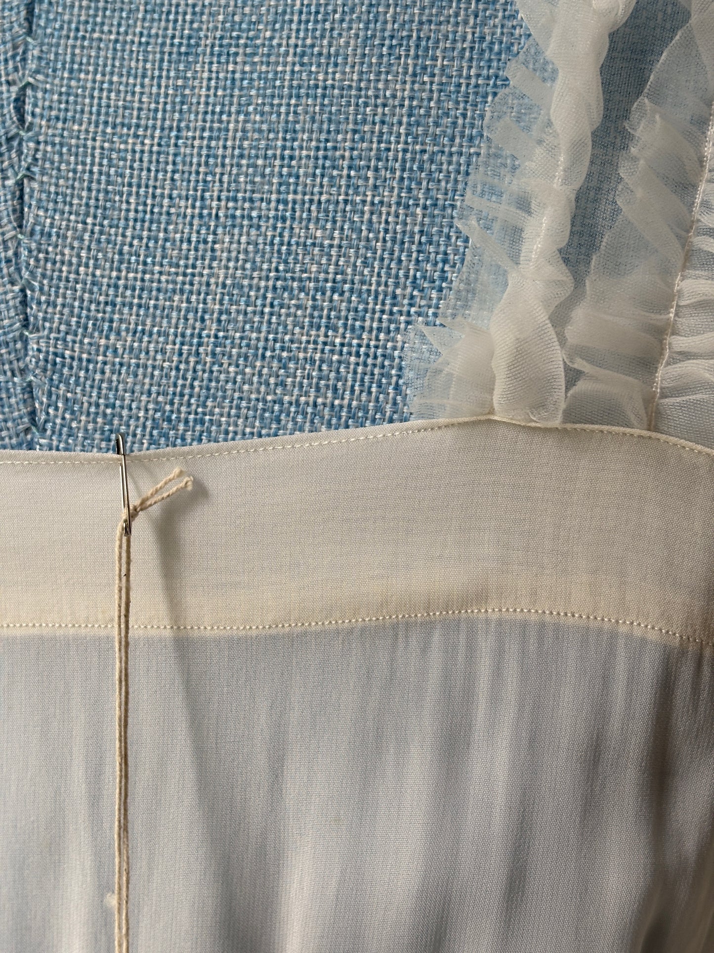 1950s Slip Nightdress with Ruffles