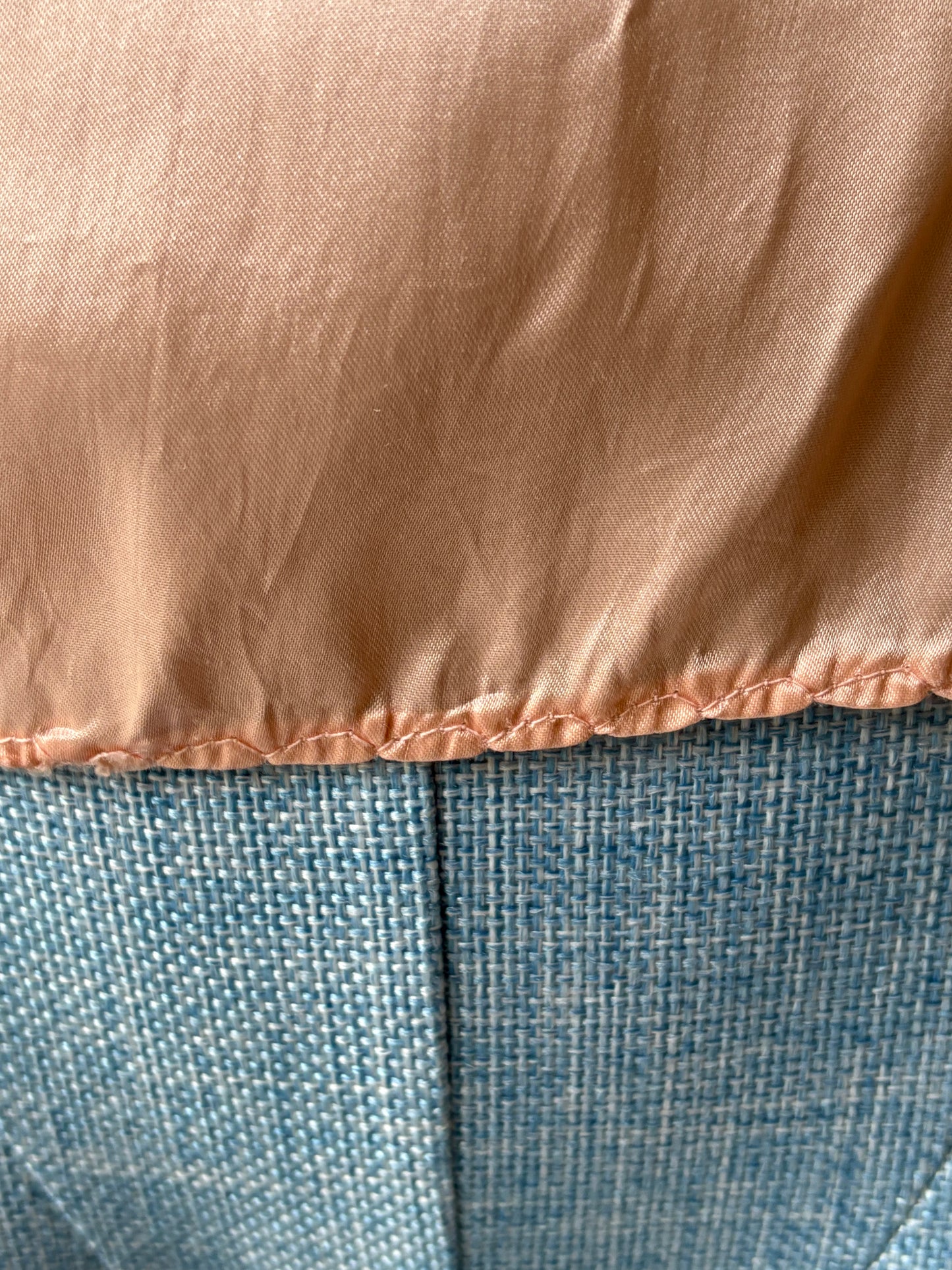 1930s Pink Satin Pyjama Blouse