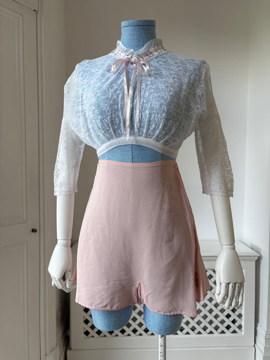 1950s Lace Boudoir Blouse