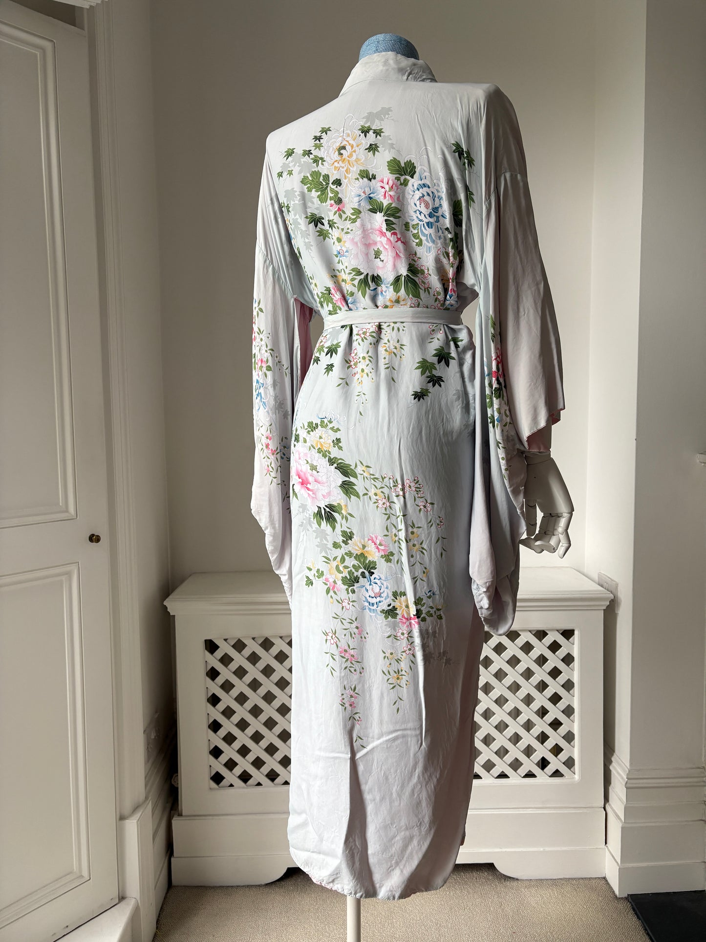 1970s Floral Kimono Housecoat