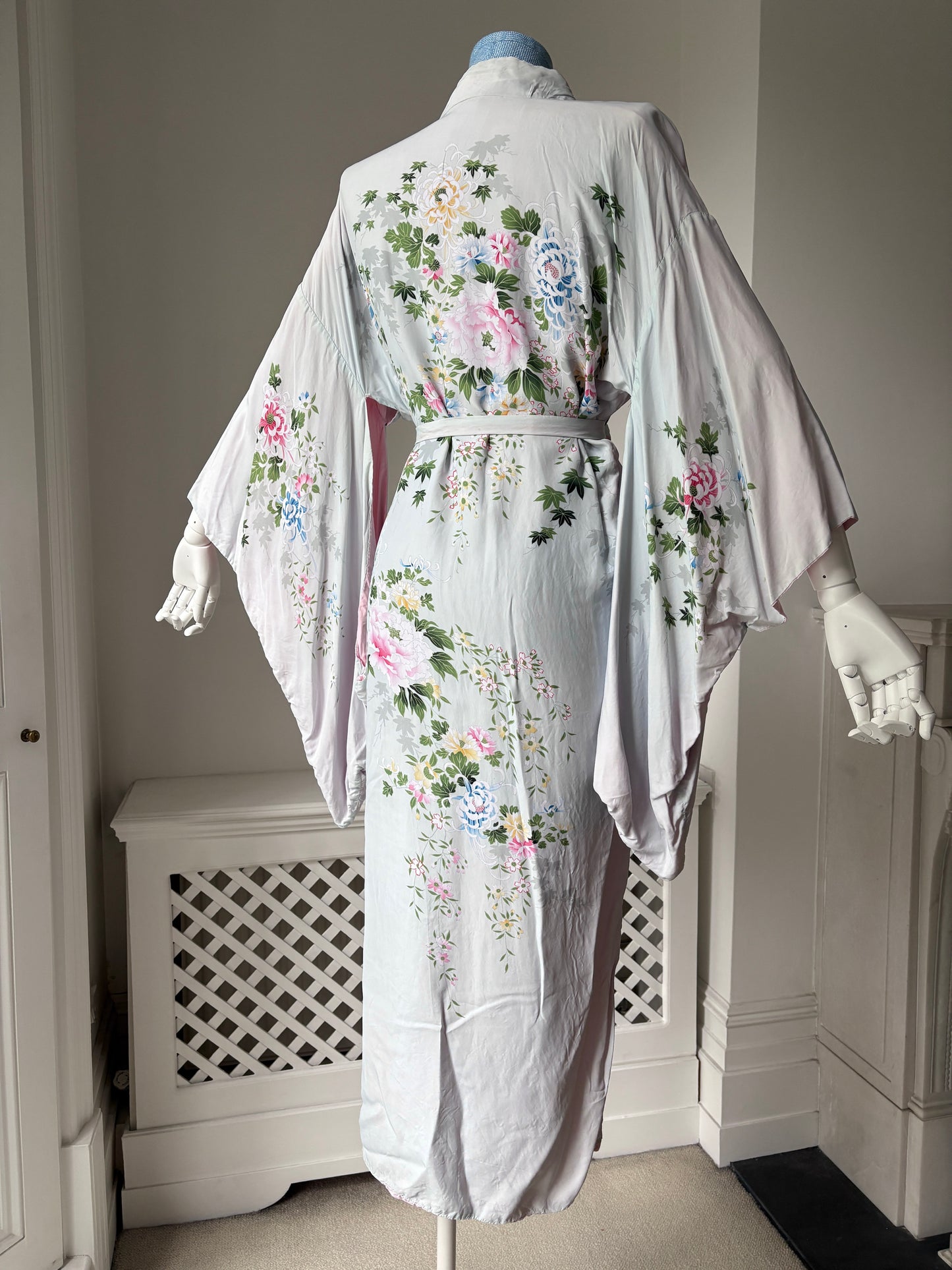 1970s Floral Kimono Housecoat