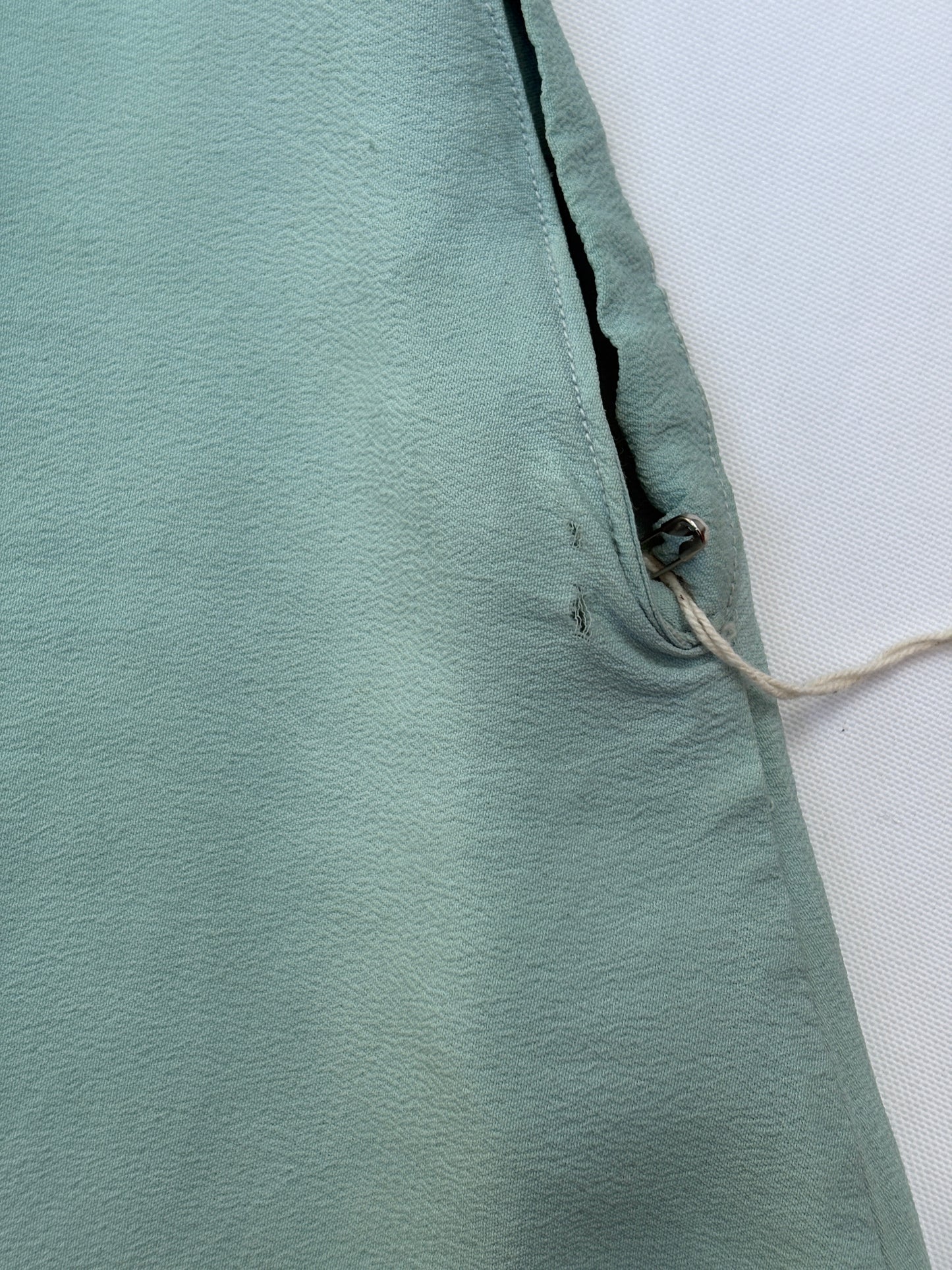 1940s Blue Embroidered Tap Pants