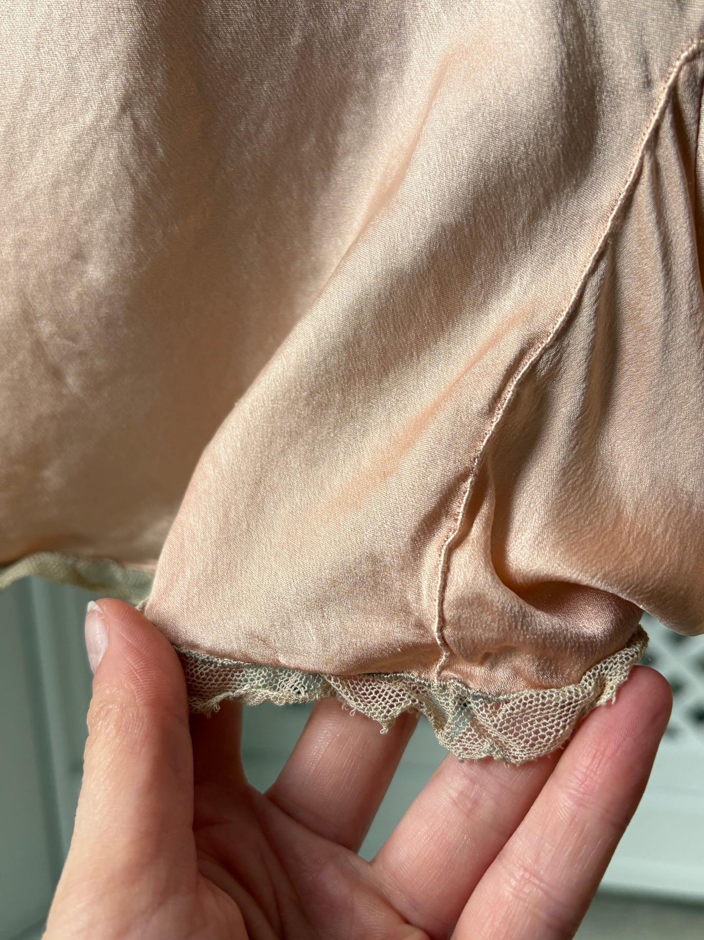 1930s Pink Silk Step-in
