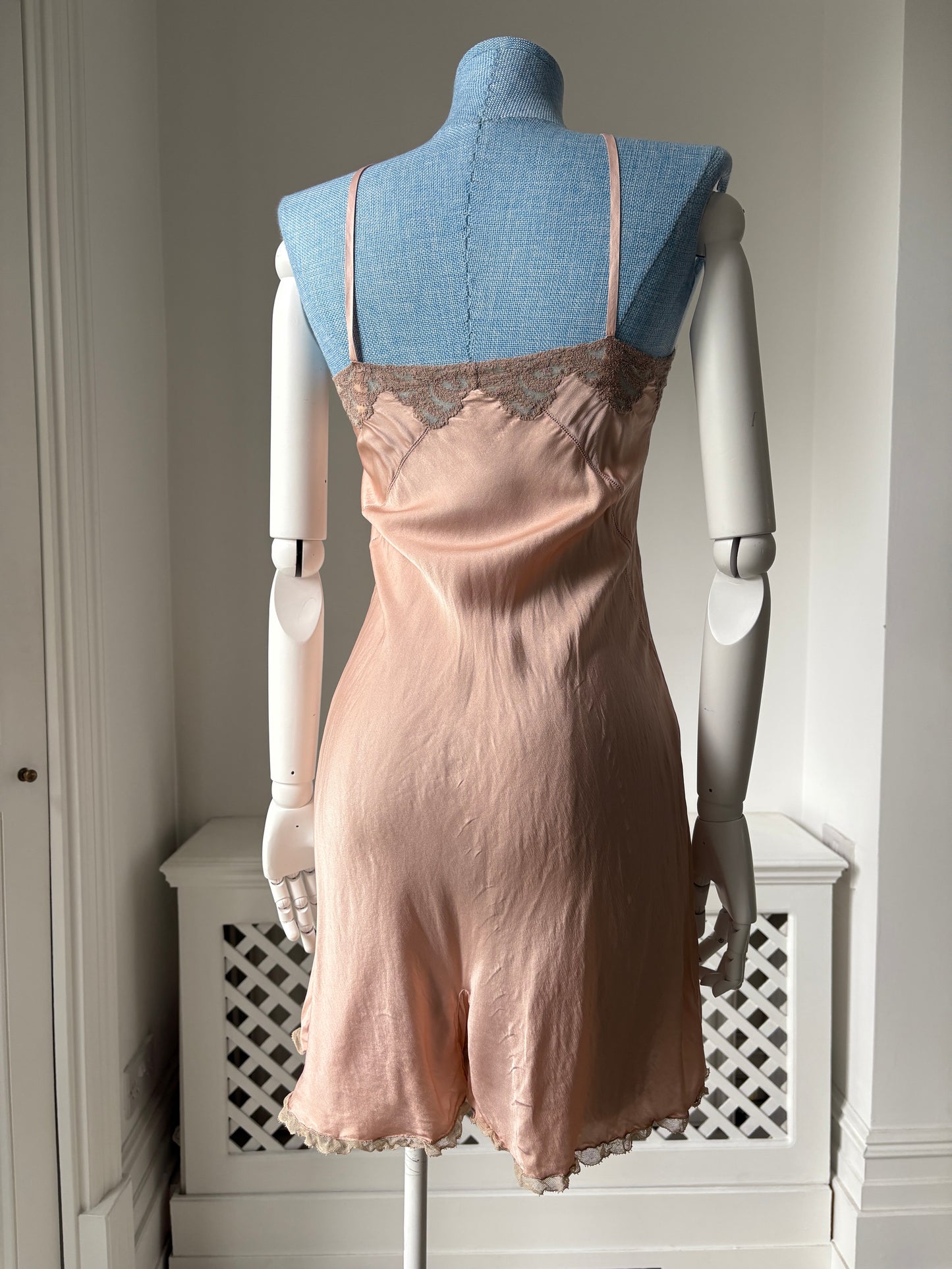 1930s Pink Silk Step-in