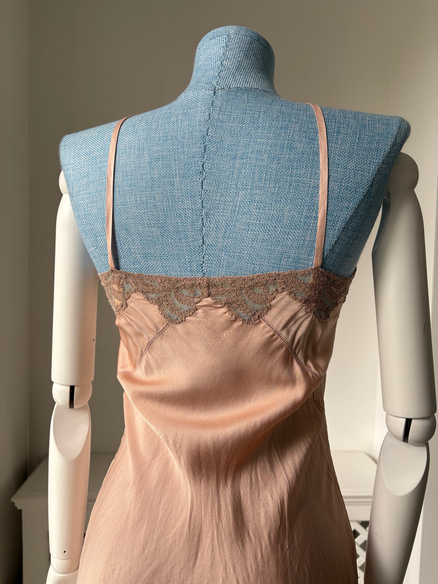 1930s Pink Silk Step-in
