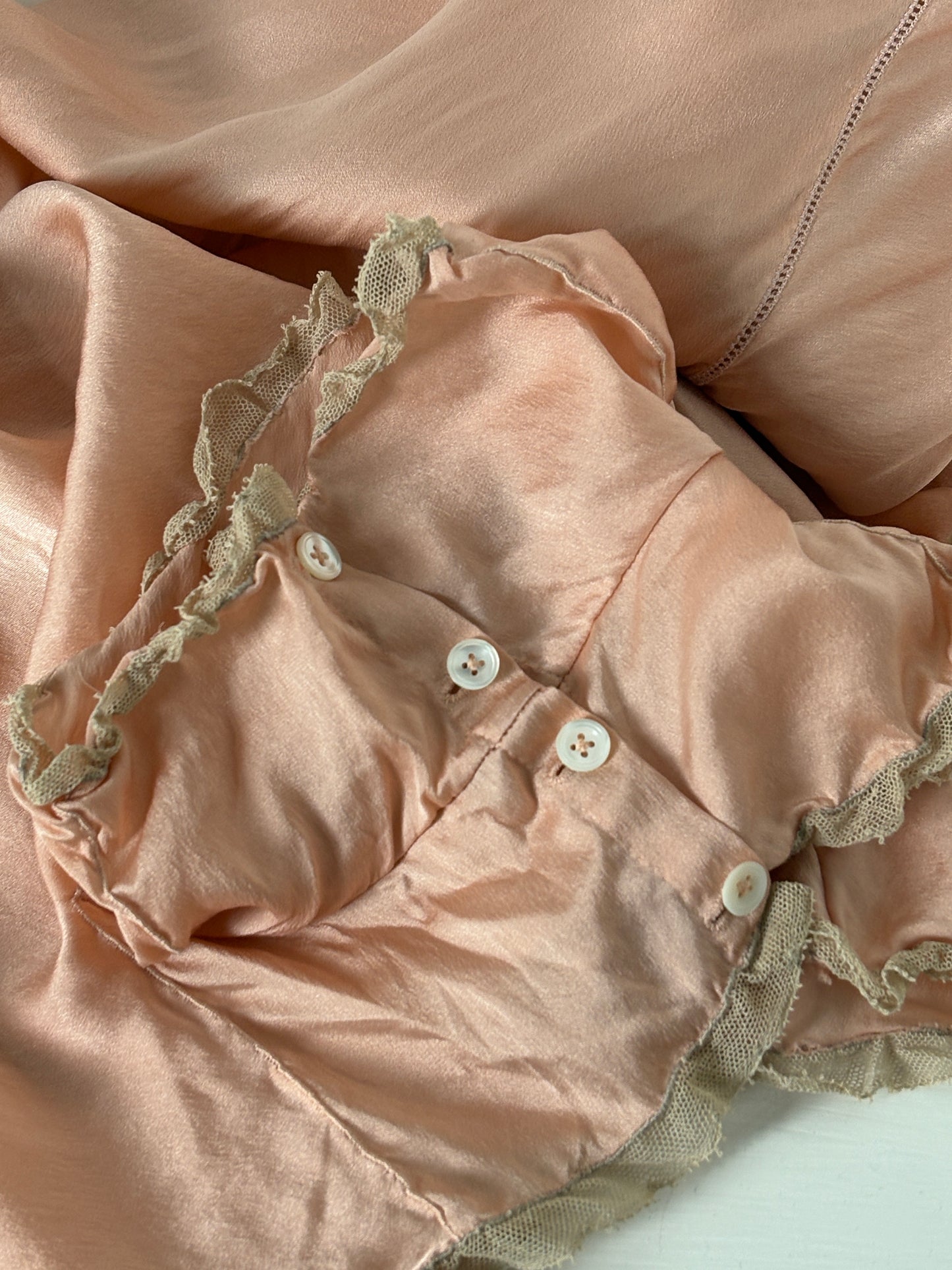 1930s Pink Silk Step-in