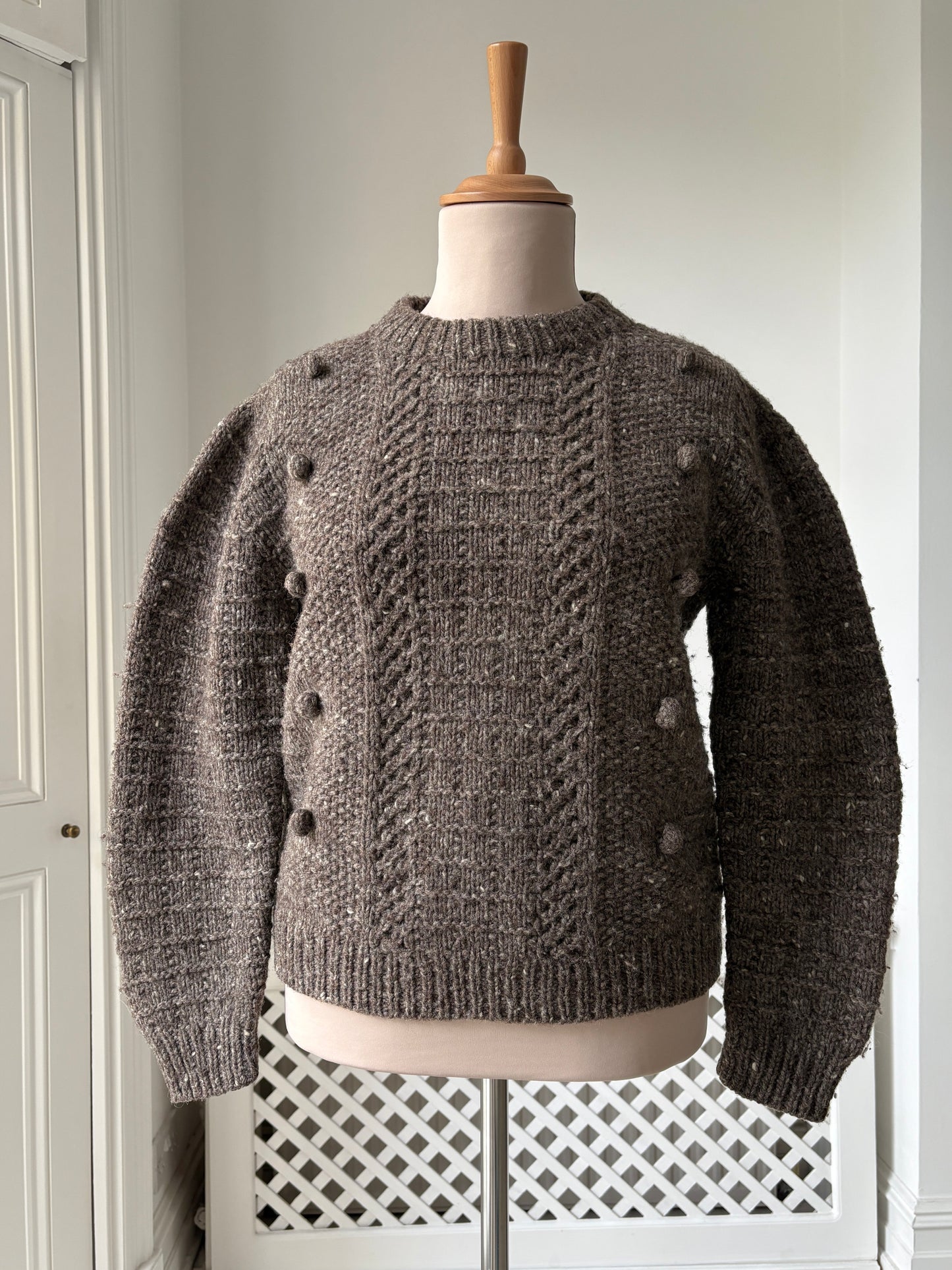 1990s Chunky Brown Wool Sweater