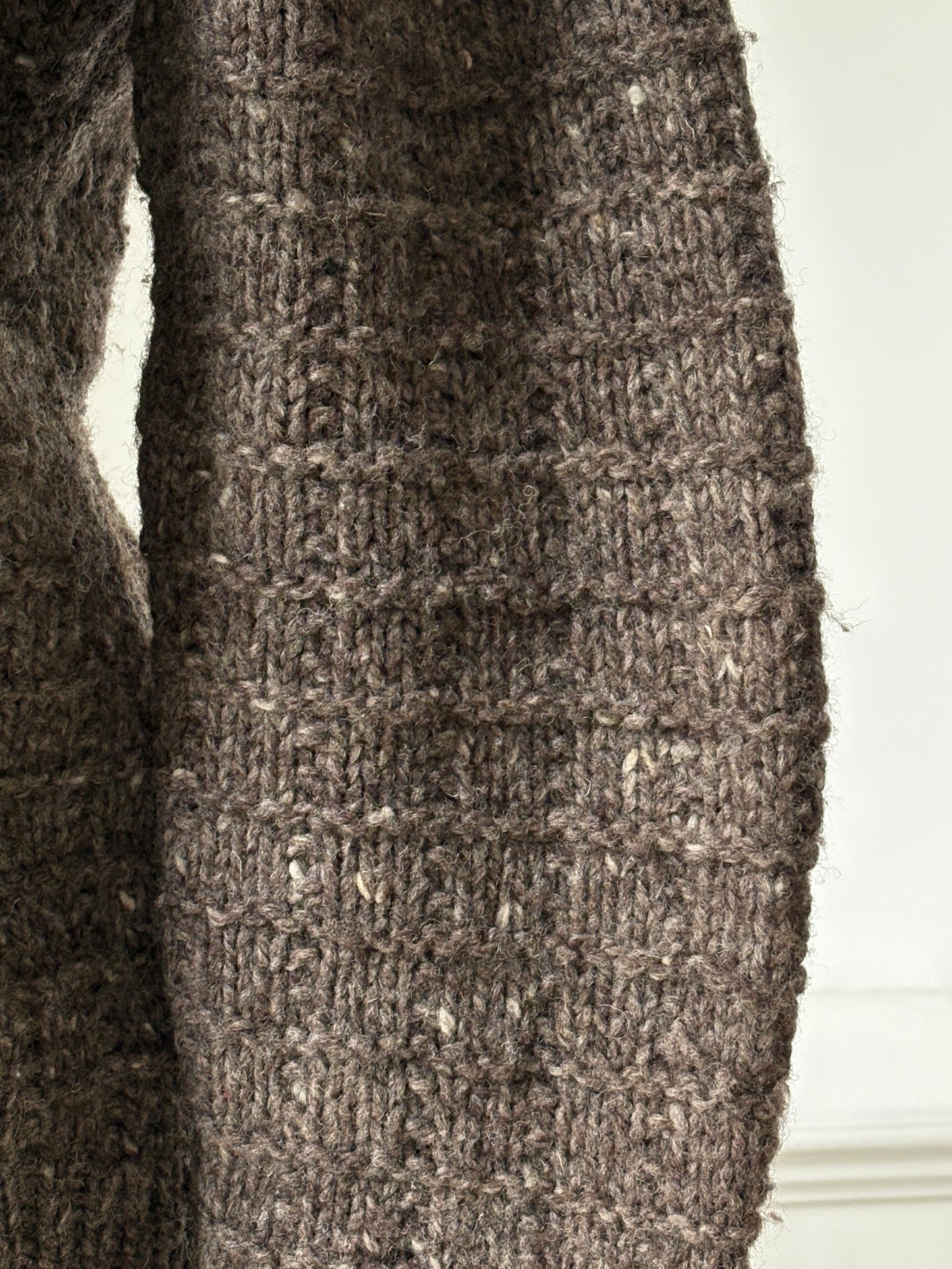 1990s Chunky Brown Wool Sweater