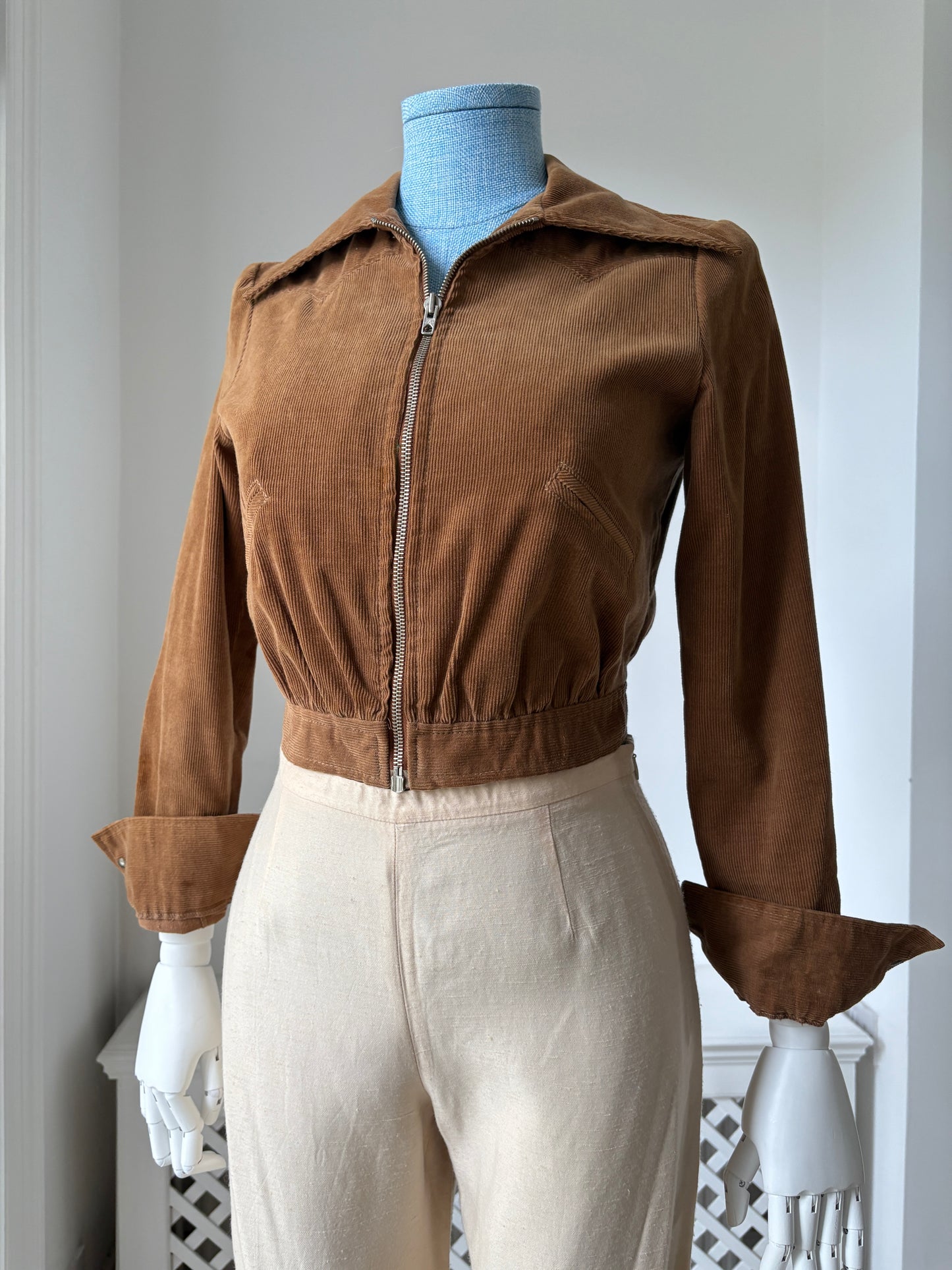 1950s Corduroy Cropped Jacket