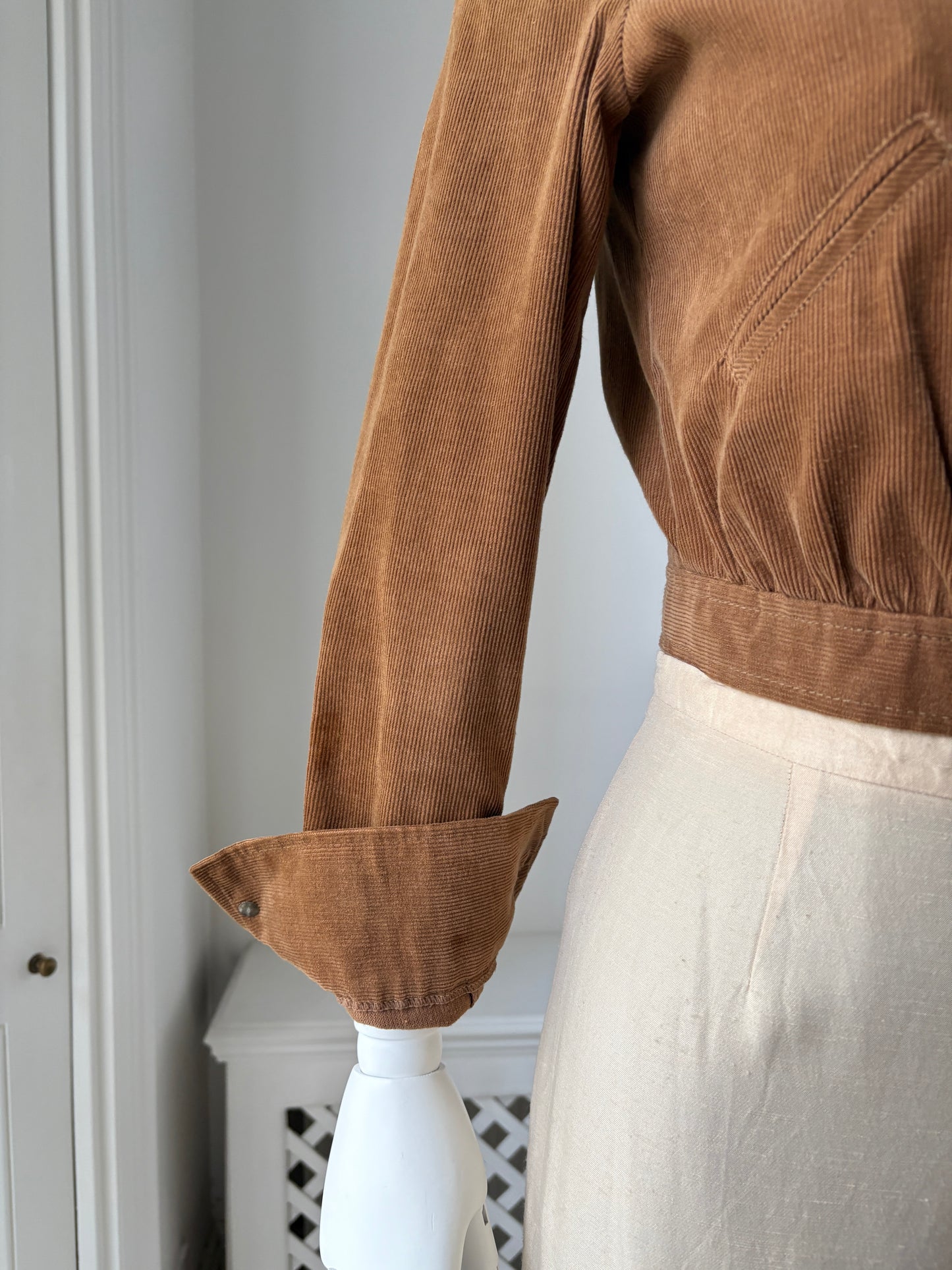 1950s Corduroy Cropped Jacket