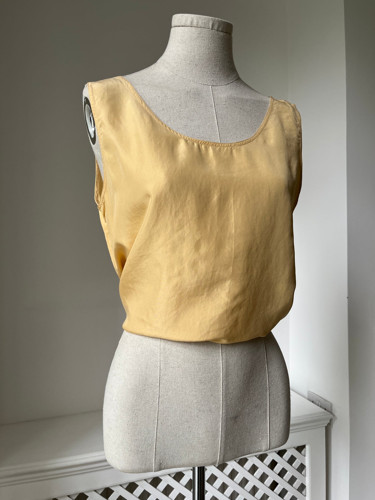 1980s 'Balloon' 100% Silk Golden Camisole