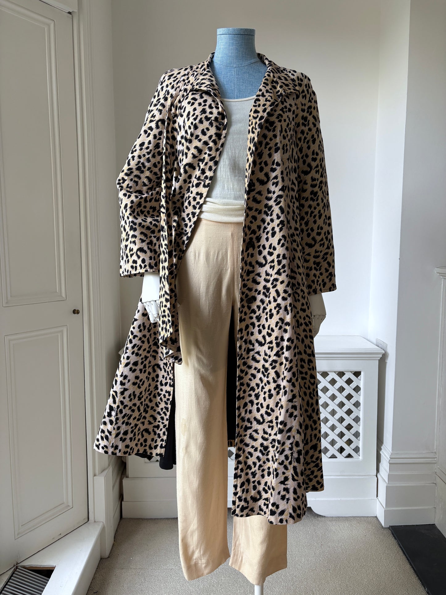 1960s Leopard Print Swing Coat